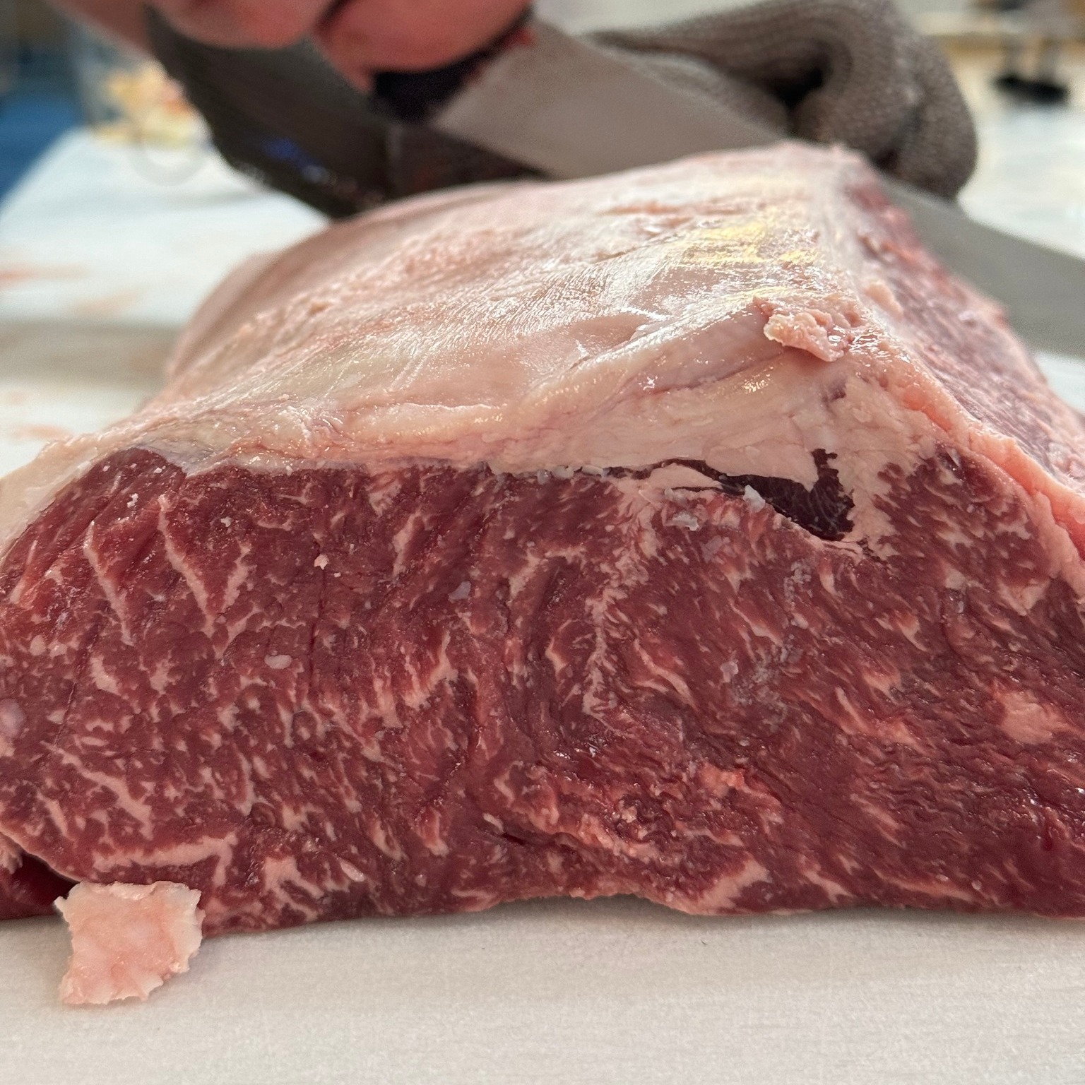 Cutting into some seriously delicious grass-fed beef from Victoria! 🔥
.
.
.
.
#FoodGoals #BeefItUp #Yum #victoria #melbournechef #melbournefoodie #butchershop #beefsteaks #bbqtime