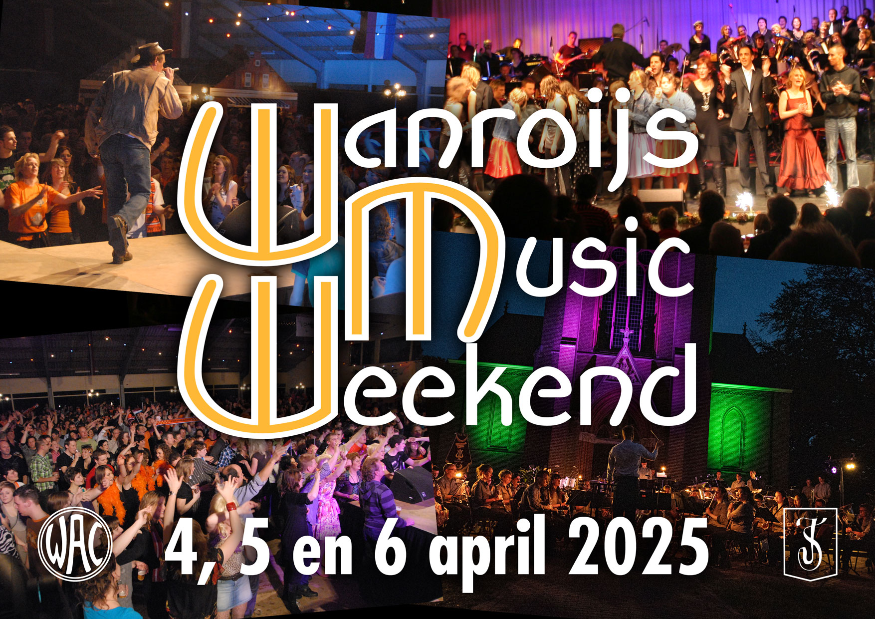 Het 'Wanroijs Music Weekend' keert terug! Na eerdere successen in 2007, 2010 en 2012, organiseren het WAC @wacwanroij en Muziekvereniging St Jan Wanroij @muziekverenigingstjan een nieuwe editie op 4, 5 en 6 april 2025 in 't Wapen van Wanroij. Een spectaculaire show met orkest, band FEZZ @fezzband en 16 artiesten uit Landhorst en Wanroij. Mis het niet, de kaartverkoop start in februari!