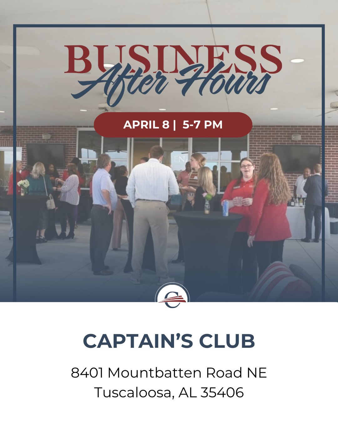 This is not an April Fools joke! 🤭 As a Young Tuscaloosa member you have access to select @westalchamber events like Business After Hours at the Captain's Club this month. 🤩
This is the perfect opportunity to network with business leaders in West Alabama and learn more about what's happening in the community. Don't miss your chance! 🤝
No registration necessary. Just mention Young Tuscaloosa at the door. #youngtuscaloosa #youngprofessionals
