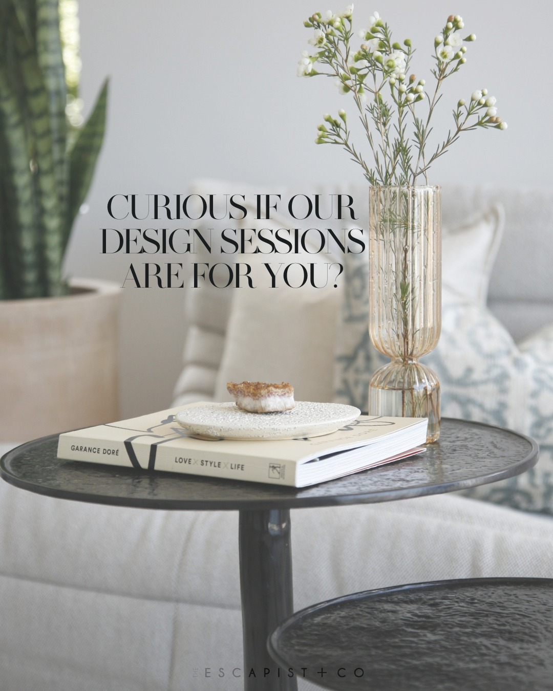 Design is not just about what you see. It is about how you feel in a space.
Not just a place to live—but a reflection of your world, your rhythm, your story.
You want every detail to feel intentional. Personal. Beautiful.
If this feels like your story, Design Sessions were made for you.
1. You’re overwhelmed by choices.
You have saved the inspo, you know what you love—but when it comes to actually choosing the right finishes, you feel overwhelmed. Nothing feels certain anymore.
2. The pressure is building.
Deadlines are coming fast. Your builder needs answers. And you're making big decisions under pressure, without the space to feel confident in them.
3. You are exhausted.
You want to love the process but instead, you’re second-guessing everything. What started as exciting now just feels... heavy.
This is where we come in.
Our Design Sessions are about coming back to clarity. To intention. To you.
We help you quiet the noise, edit the overwhelm, and reconnect with the vision you started with, so every decision feels grounded and right.
If this sounds like you, I am here.
Send me a DM or go to our website to book a Design Session together.
#designsessions #renovationproject #interiordecorating #renovation #residential #residentialdesign #interiordesign #sydneyinteriors #designer #beauty #luxurious #interiordesigner #TheEscapist