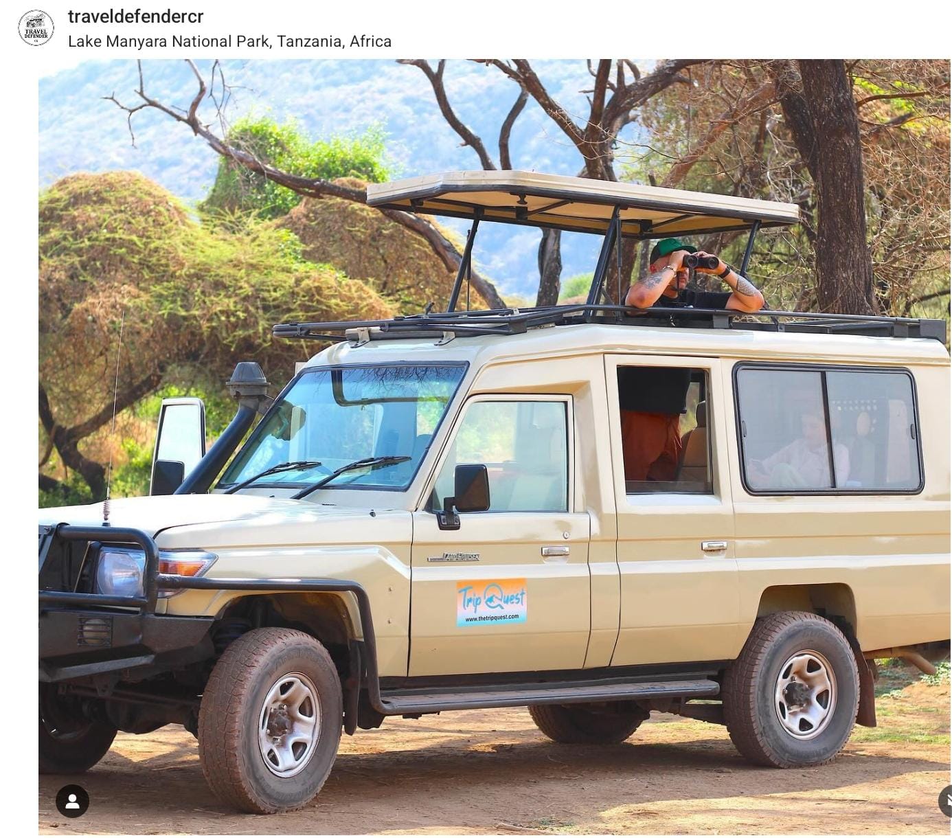 @traveldefendercr was exploring the Safari in Tanzania. Thanks for sharing your moments! #ExploreArusha #TripQuest #wildAfrica #safariadventure #africatravel #africatour #KenyaSafari #NgorongoroSafari #WildlifeAdventures #TanzaniaTravel