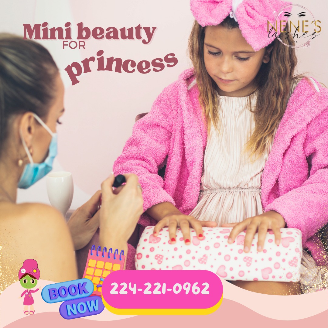 How about an unforgettable day mother and daughter? ✨
Call today and make your appointment for our NEW SERVICE "Mini Beauty for Princess" 👸
#MiniBeautyforPrincess #Selflove #selfcare #neneslashes