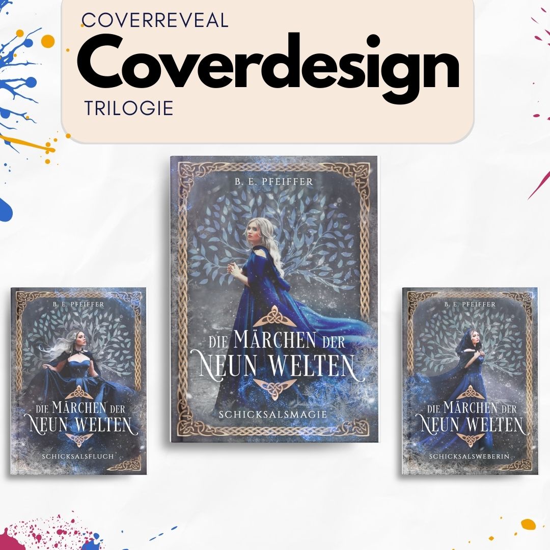 Coverreveal Dienstag!
Heute hab ich vom prinzip her sogar 5 Cover mit euch mitgebracht:
3 Einzelbände + Sonderausgabe + Schutzzumschlag der Sonderausgabe mit Farbschnitt und Lesezeichen!
Es geht natürlich um nichts geringeres als "Die Märchen der Neun Welten" von @b.e.pfeiffer
Die Sonderausgabe ist wirklich mega schön geworden und hat ein Cutout + Silberfolie was sie wirklich zum hingucker macht :) Da der Inhalt aber sicherlich mindestens noch 100 Mal schöner ist habe ich hier den Klappentext von Band 1 für euch:
Wenn ich denke, es könnte in meinem Leben nicht schlimmer kommen, erscheint ein verrückter Kerl, der sich für einen nordischen Gott hält und mich nach Asgard bringt.
Jedenfalls in die Nähe der sagenumwobenen Götterwelt. Den Weg dorthin muss ich selbst finden, um meinen Wert zu beweisen. Denn ich soll die nächste Frau Holle werden, die nicht nur eine Märchenfigur ist, sondern eine mächtige Göttin und Gefährtin Odins. Als ich allerdings erfahre, dass ich dazu in wenigen Wochen einen der drei Prinzen des Reichs heiraten soll, habe ich nur einen Gedanken: Flucht.
Mein Entschluss gerät jedoch ins Wanken, als das Schloss von gefährlichen Kreaturen angegriffen wird und ich erkenne, dass alle neun Welten auf mich angewiesen sind. Außerdem fühle ich eine seltsame Verbindung zu Fero, einem der Prinzen. Ich würde ihm gern vertrauen, doch Fero hütet unzählige Geheimnisse. Und ich habe das Gefühl, dass einige davon nicht nur Asgard, sondern auch mein Herz in Gefahr bringen könnten …