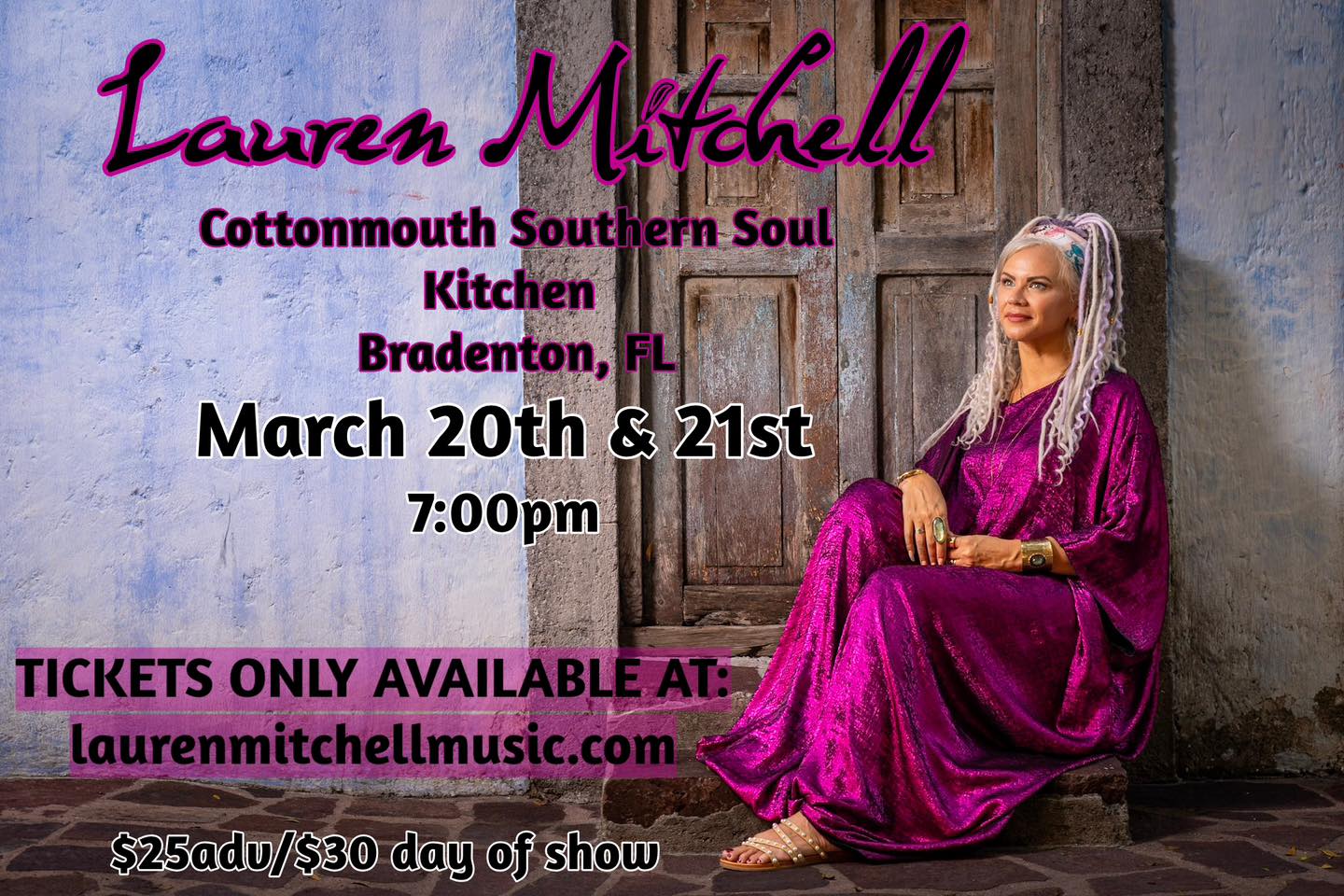 🥳 HEY FLORIDA!!!! 🥳
I’m coming to sing for you in 2025!
These are the first 2 shows … more coming soon!