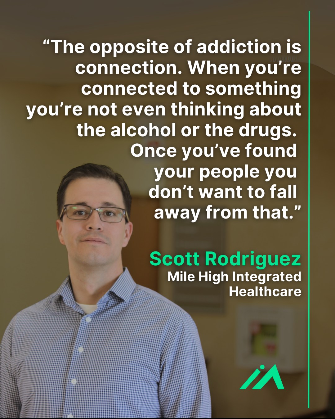 Scott describes connection as one of the most powerful tools in recovery. “When you're connected to something, you're not even thinking about the alcohol or the drugs,” he says.
Now working in recovery support, he encourages others to seek out the people and spaces where they feel seen and supported. “Once you've found your people, you don't want to fall away from that,” he adds. For Scott, staying connected isn't just part of recovery — it’s what makes it possible.
To access free resources and real-life stories from your peers, visit: ichoosemyfuture.org
#SupportMatters #RecoveryJourney #MentalWellness #ConnectionIsKey #HopeAndHealing #PeerSupport #YouAreNotAlone #MileHighHealthcare #PositiveConnections