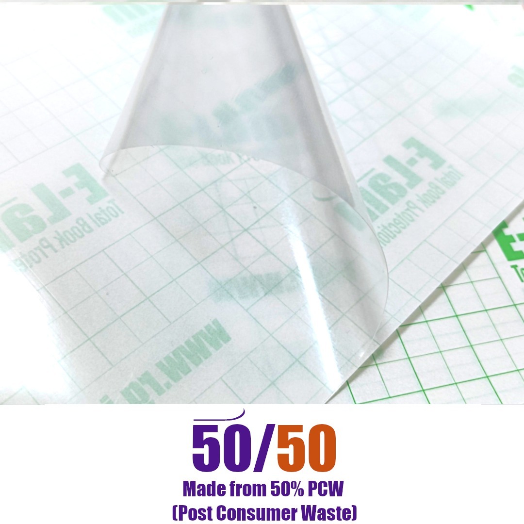 50/50 Is the newest addition the E-Lam's product range self adhesive book covers (90 Micron/μm). It is made from 50% PCW (Post Consumer Waste and 50 Polythene. It is the highest content of PCW which is available on the market. Available in several sizes to suit all sizes of books.
Post-Consumer Waste is material that has served its intended purpose as a consumer item, and has then been separated from other material, which is to be disposed of. Post-Consumer Waste has completed its life cycle as a consumer item and can now be recycled and reused.
For more information contact our team on Ph: +353 1-4475967
#librarylife #library #elamproducts #schoolsupplies #school #schoollibrary #schooldays #bookprotection #bookcovering #schoolsuppliesshopping #schoolbooks #bookrepair #LibraryBooks #selfadhesive #schoolsupply #officesupply #PCW #recycle #recycling