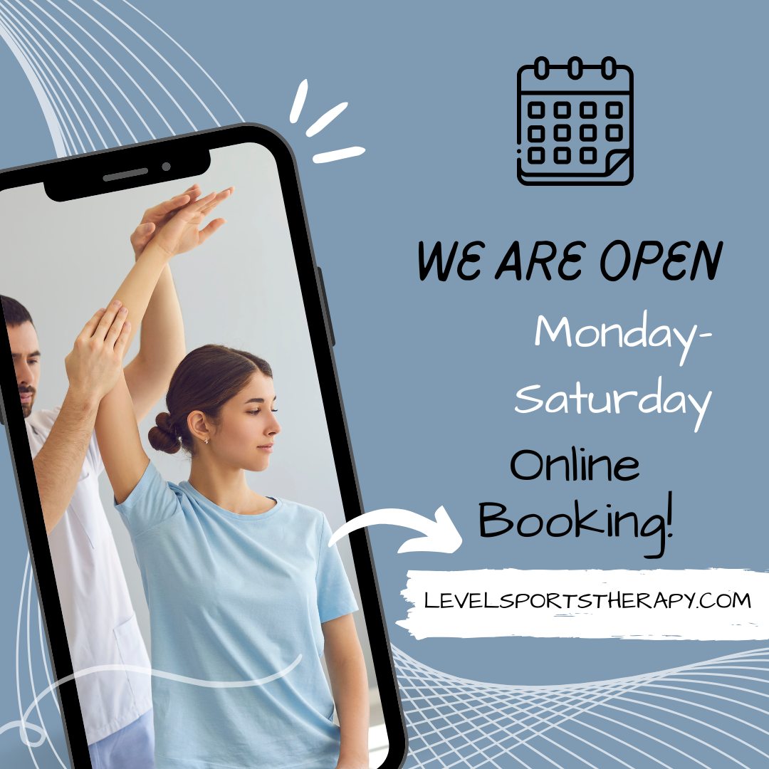 We are open Monday-Friday ***AND SATURDAYS*** for your convenience! Book yourself in at levelsportstherapy.com or call (250) 201-4212. Matt & Madi are available for Athletic therapy, massage, orthopedic bracing consultations and running assessments!
