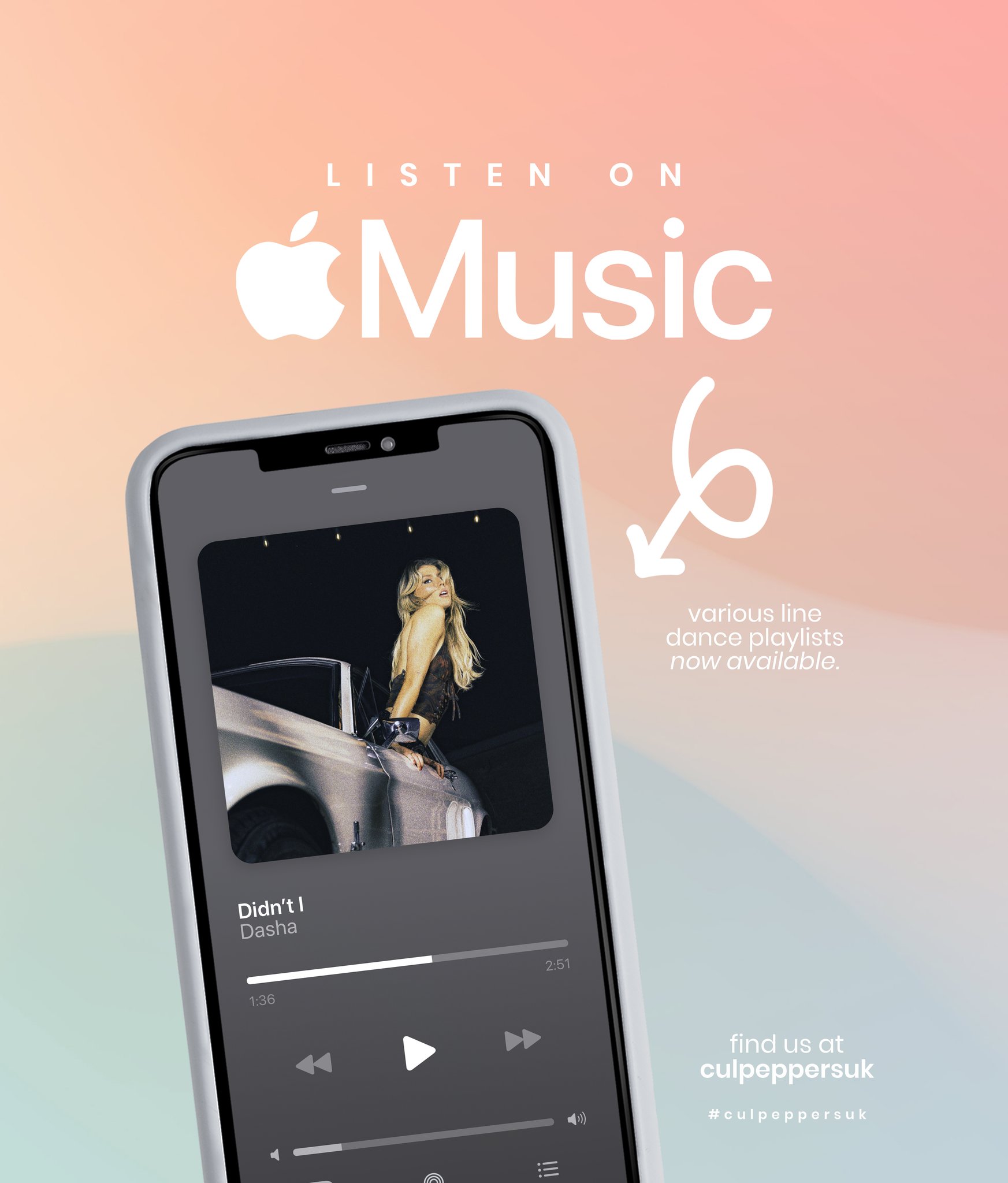 Listen on Apple Music now! Our Line Dance playlists are finally on Apple Music, find us at culpeppersuk.
#culpepperclub #culpeppersuk #linedance #linedancing #applemusic #playlists #dance #basildon #essex