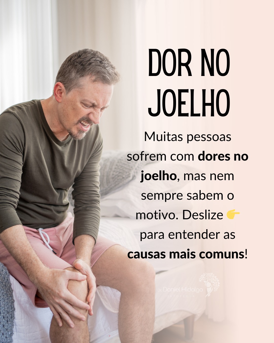 A dor no joelho pode impactar muito a qualidade de vida das pessoas. Atividades simples, como levantar de uma cadeira ou agachar para pegar um objeto no chão, podem se tornar desafiadoras😫.
Se você sente algum incômodo no joelho, procure um ortopedista e passe por um avaliação ✍️.
#joelho
#ortopedia
#ortopedista
#ligamentocruzadoanterior
#ligamentocruzadoposterior
#ligamentocolateralmedial
#ligamentocolaterallateral
#menisco
#patela
#cirurgiadojoelho
#drdanielhidalgo
#artroscopia
#jardins
#altodepinheiros
#alphaville
#alphavilleearredores
#klabin
#saopaulo
Dr. Daniel Hidalgo - Médico Ortopedista
CRM-SP 137.057 | RQE 41.112
Membro da Sociedade Brasileira de Ortopedia e Traumatologia (SBOT)
Membro da Sociedade Brasileira de Cirurgia do Joelho (SBCJ)