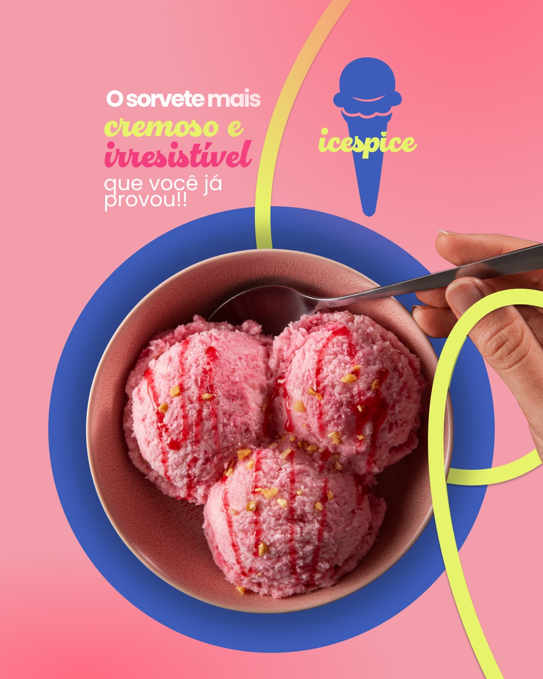 Cremosidade e sabor que provocam suspiros! 🍓
Você precisa provar esse sorvete irresistível!
Ice Spice, mais doces do que nunca.