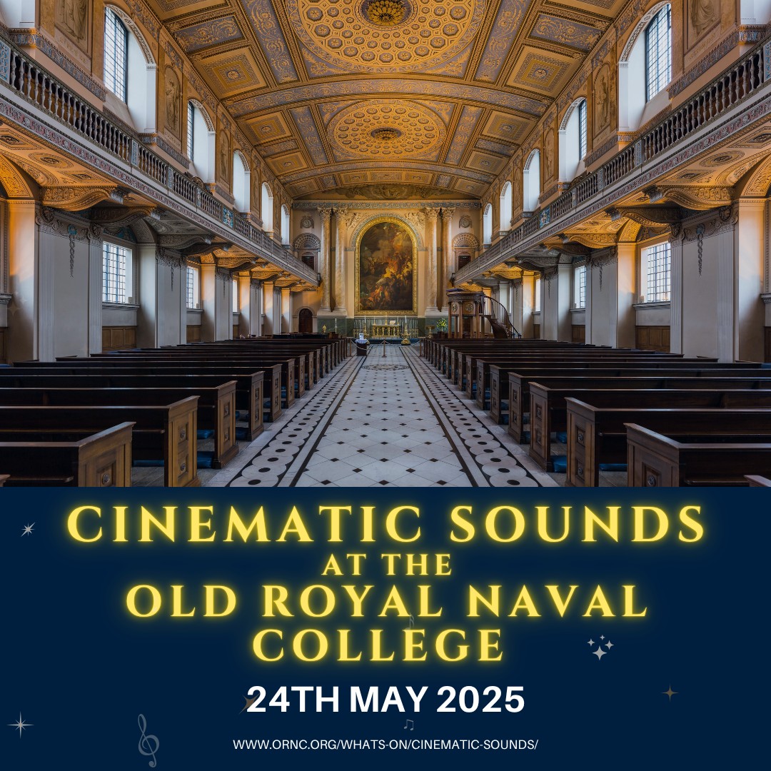 🎬✨ Step into the world of epic film music at one of London’s most breathtaking venues…
CINEMATIC SOUNDS at the Old Royal Naval College
🗓️ 24th May 2025
🕖 7:30 PM
🎟️ Tickets on sale now!
🔗 Link in bio
Join us for an unforgettable evening of powerful orchestral music from your favourite films - performed live in the stunning Chapel at the Old Royal Naval College.
#FilmMusicLive #CinematicConcert #OldRoyalNavalCollege #UltimateFilmMusic #LondonConcerts #LiveOrchestra #MovieMusicMagic