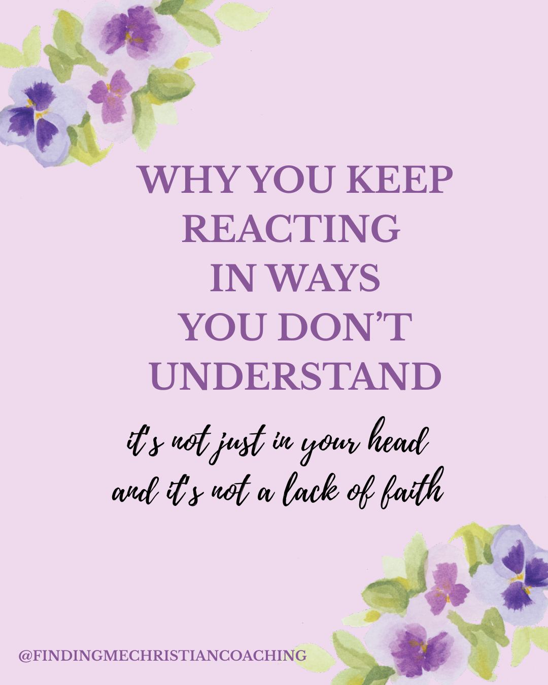 Want to know what to do about this?
Ever notice yourself snapping, shutting down or spiraling with no idea why?
You love Jesus. You're doing your best.
But sometimes your emotions feel like they take over.
Here's the truth:
You're not crazy, broken or weak.
You're just carrying unprocessed stories, beliefs and patterns you haven't had language for.
Through Christian life coaching sessions, I partner with you to uncover what's really going on inside and invite God's grace into places you've felt stuck for years.
I have TWO spots for COACHING CLIENTS during May.
If this hits home, don't ignore this nudge. You're not meant to walk alone.
#Christianwomen #identityinChrist #emotionalhealth #ChristianLifeCoach #Graceoverguilt #renewyourmind #soulcareforwomen #faithandgrowth #personalgrowth #ChristianEnneagramCoach #personality #thinking #action #forwardmovement #unstuck