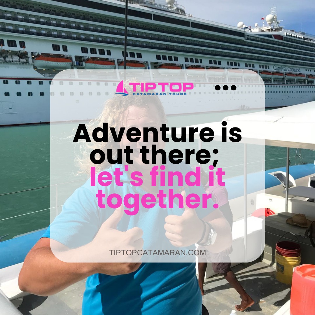 Adventure is out there, just waiting for us to find it! 🌊⛵ Join Tip Top Catamaran for a day of exploration, excitement, and discovery on the open sea.
Every moment is an opportunity to embrace the spirit of adventure. So let’s set sail, find the fun, and make some unforgettable memories together! 🌞🐠
#snorkeling #bluesea #divetravel #cruise #dominicanrepublic #boat #diveboat #tourist #vacation #islandlife #scubadiver