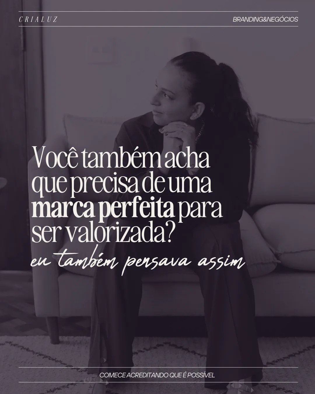 Depois de anos ajudando marcas a se destacarem, descobrimos que a perfeição pode até chamar atenção, mas é a autenticidade que cria conexões verdadeiras. 🌟
O que realmente faz uma marca ser lembrada é como ela se posiciona no coração das pessoas. Isso acontece quando existe clareza de propósito, uma narrativa genuína e a coragem de ser real, mesmo que isso signifique sair do padrão.
Na Crialuz, acreditamos que cada marca tem um potencial único para brilhar quando se atreve a ser ela mesma. Quer saber como podemos ajudar sua marca a alcançar essa conexão verdadeira? Comenta aqui ou manda uma mensagem, estamos prontas para conversar! 💬✨