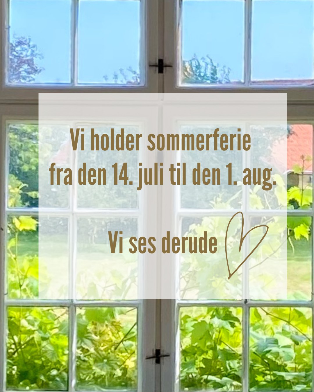 God sommer kære venner. Vi ses i sommerlandet og igen i Tinghuset fra den 4. august 😎