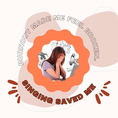 When I hit burnout, I felt broken.
Defeated. Canceled.
I felt like I had pivoted in a very wrong direction somewhere along the way.
I had no energy, no motivation, no joy.
I didn’t want to do anything but lie down, cry, or dissociate.
At some point during my recovery, I realized I needed at least one reason to get out of my apartment and keep going.
I knew what I wanted all along — but I’d been too scared to admit it to myself. I wanted to sing.
So I started again — gently, quietly. I kept showing up and slowly, I started to feel like myself again.
I started to step out of survival mode and became more open to life.
I even decided to go to European Vocal Camp — despite still not being at 100%.
And the rest is history.
Singing didn’t fix everything.
But it gave me a way back to myself.
💬 Have you ever used singing (or another creative hobby) to feel better?
