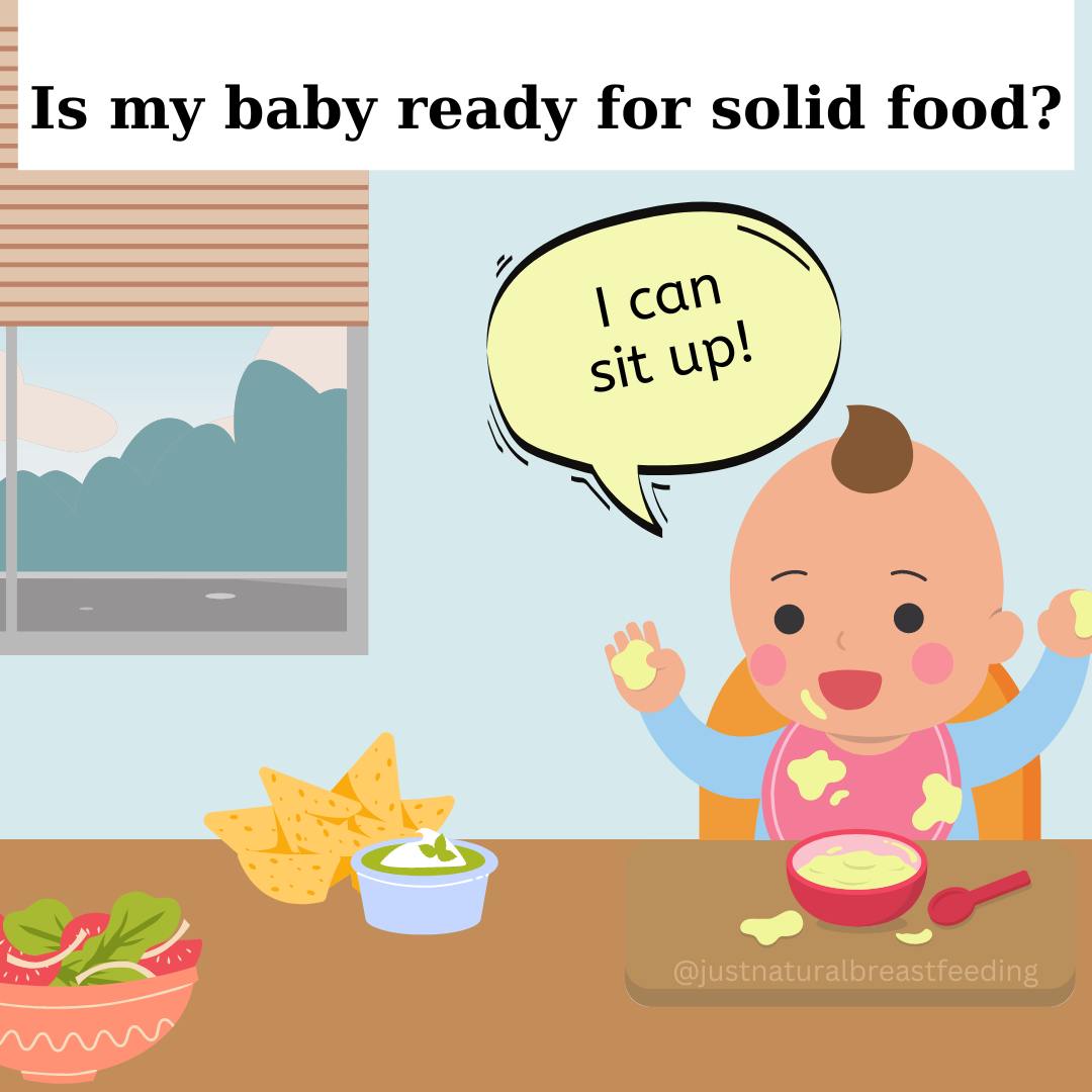 Health experts and breastfeeding experts agree that itâs best to wait until your baby is around six months old before offering any food other than breastmilk. We recommend that all babies be exclusively breastfed (no cereal, juice or any other foods) for the first 6 months of life (not the first 4-6 months.) Most babies will become developmentally and physiologically ready to eat solid foods between 6 and 8 months of age.
Why wait 6 months for solids?
-Baby will have greater protection from illness.
-Babyâs digestive system will have time to mature.
-Baby will be developmentally ready to eat foods that are not liquids.
-Baby will have a lower risk of obesity in the future.
-Starting solids will be easier.
-Baby may have more protection from iron-deficiency anemia.
-Mom will more easily maintain her milk supply.
-Mom can more quickly lose extra âbaby weight.â
Join us for our FREE breastfeeding support group on Wednesday as we discuss this topic with other moms and their babies! Link in bio to register!