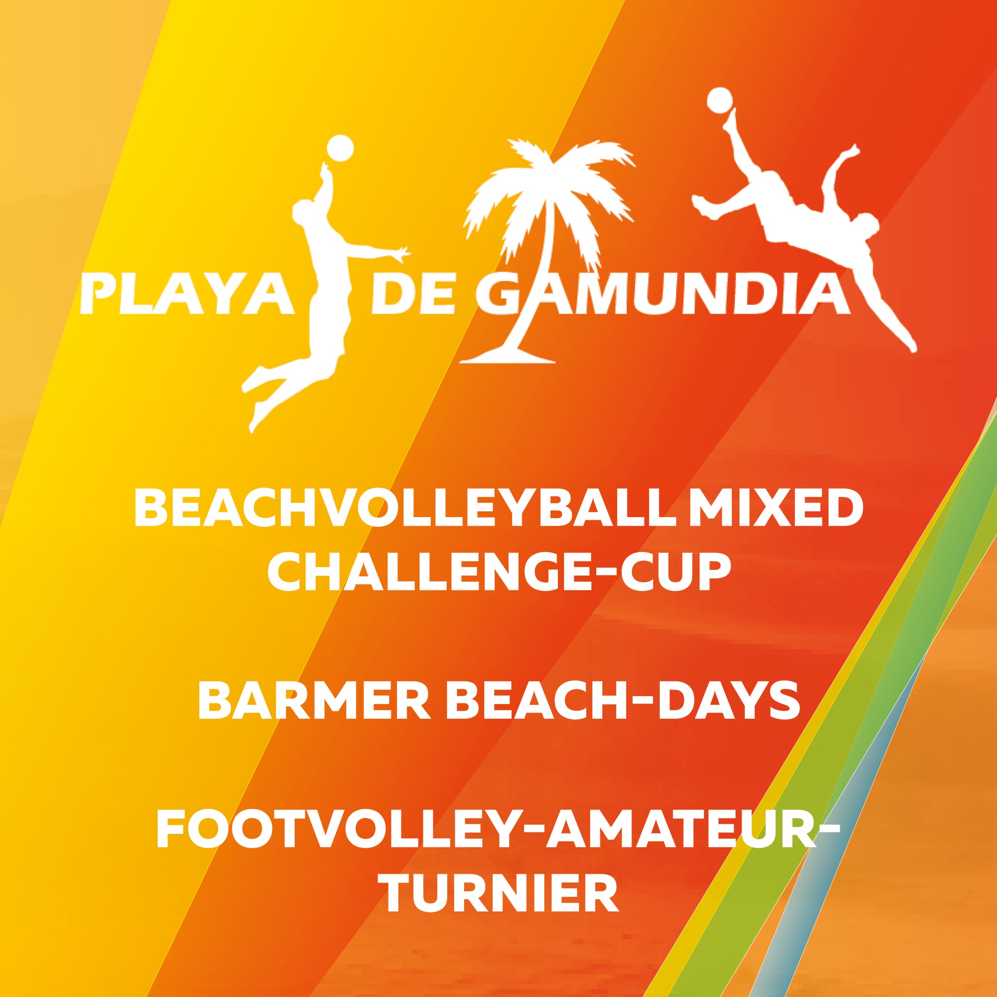 🏖️ Jetzt anmelden für die Strandsport-Highlights 2025! 🏐🌍
Schwäbisch Gmünd wird zur Bühne der europäischen Footvolley-Elite:
Der Sparkassen Footvolley Cup wird zur offiziellen Footvolley-EM 2025 – und bringt vom 27. bis 29. Juni die besten Teams Europas direkt an den Stadtstrand der Playa de Gamundia!
🔥 Vor der Traumkulisse von Oberem Marktplatz & Johannisplatz wird um den EM-Titel gekämpft – mitten in der Gmünder Innenstadt.
Aber nicht nur die Profis stehen im Rampenlicht – auch ihr könnt dabei sein!
Ab sofort ist die Anmeldung geöffnet für:
🏐 Beachvolleyball Mixed Challenge-Cup https://bit.ly/4dwIIEY
🎓 BARMER Beach-Days für Schulklassen https://bit.ly/4kd3cFg
🏆 Gmünder Footvolley-Stadtmeisterschaften https://bit.ly/4dA5Dzv
📅 Alle Events finden im Rahmen der Playa de Gamundia statt – sei dabei und werde Teil dieser einzigartigen Sportwoche!
👉 Infos & Anmeldung: www.playadegamundia.com
#PlayaDeGamundia #FootvolleyEM2025 #StrandsportGmünd #Beachvolleyball #Footvolley #GemeinsamAmStrand #MitmachenStattZuschauen #GmündBewegt #barmer