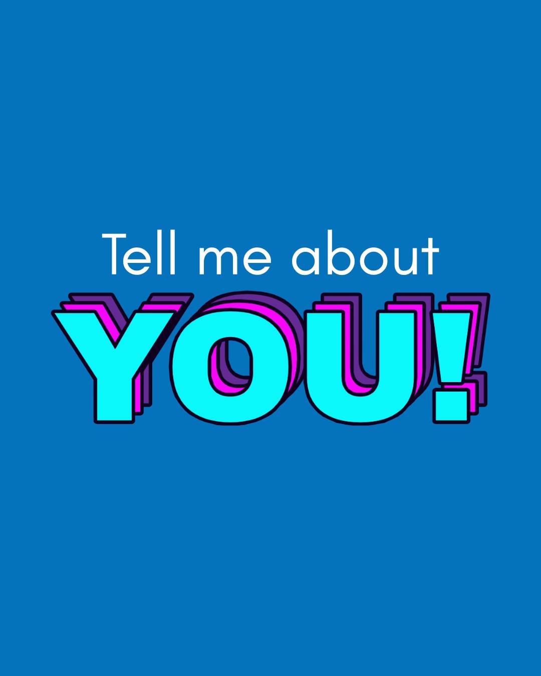 I want to know more about YOU!
I'm so grateful all of you are here on my page, and I want to know more about you... What do you love? What made you Follow or find this page? Do you have kids? What's your secret talent? Your favorite song or book or movie? Do you have a cool story or funny anecdote that helps people understand you better?
WHATEVER you want to share (as long as it's PG!) -- Go!
I can't wait to read your responses! <3