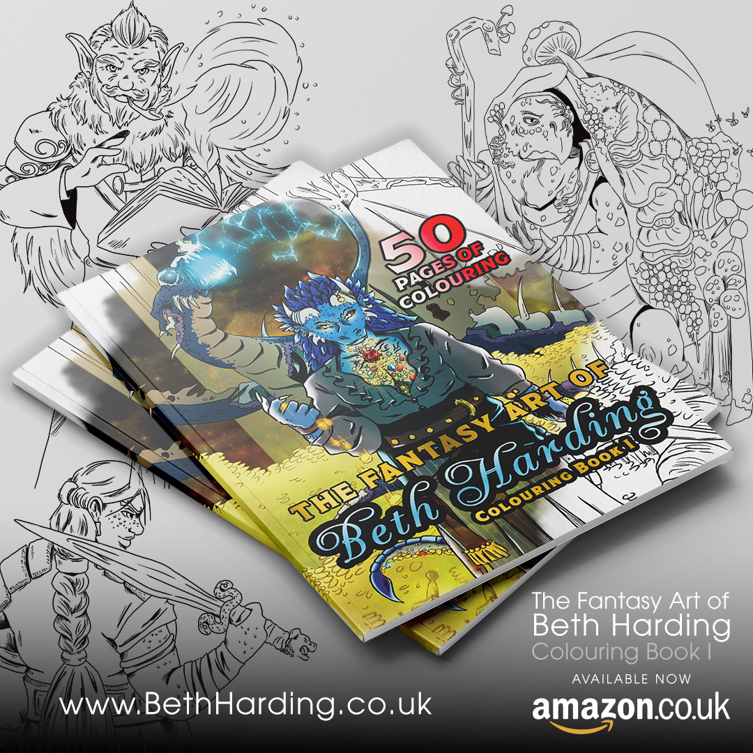 is super happy to announce, not only, the launch of www.BethHarding.co.uk an online portfolio for a very talented fantasy artist @bhcreativehobbies but also our first collaboration - a colouring book of Beth's amazing artwork.
Available NOW on Amazon
The Fantasy Art of Beth Harding Colouring Book 1
https://www.amazon.co.uk/dp/B0F9DQ6JYS
#fantasyart #colouring #dungeonsanddragons #rpg