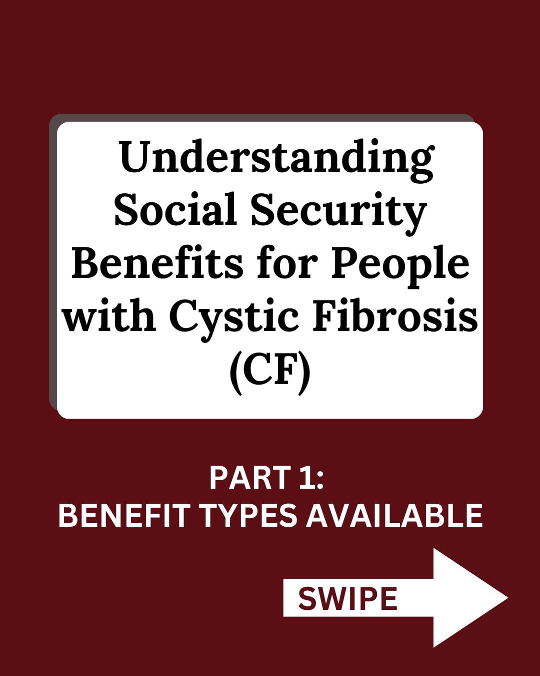 When living with cystic fibrosis, securing Social Security benefits is crucial! As many of us know, the process isn’t always straightforward. There are three main types of benefits to understand:
1️⃣ SSDI (Social Security Disability Insurance)
2️⃣ SSI (Supplemental Security Income)
3️⃣ Survivor’s Benefit
You can learn more about Social Security benefits by watching the CF Roundtable and USACFA-sponsored webinar linked below. The webinar has important information that could directly impact YOUR benefits.
👉 Watch now: https://www.youtube.com/watch?v=NnHL45m2AHU (Link in bio.)
#CFawareness #cf #cysticfibrosis #cfirl #ssdi #socialsecurity #socialsecuritydisability #socialsecuritydisabilitybenefits