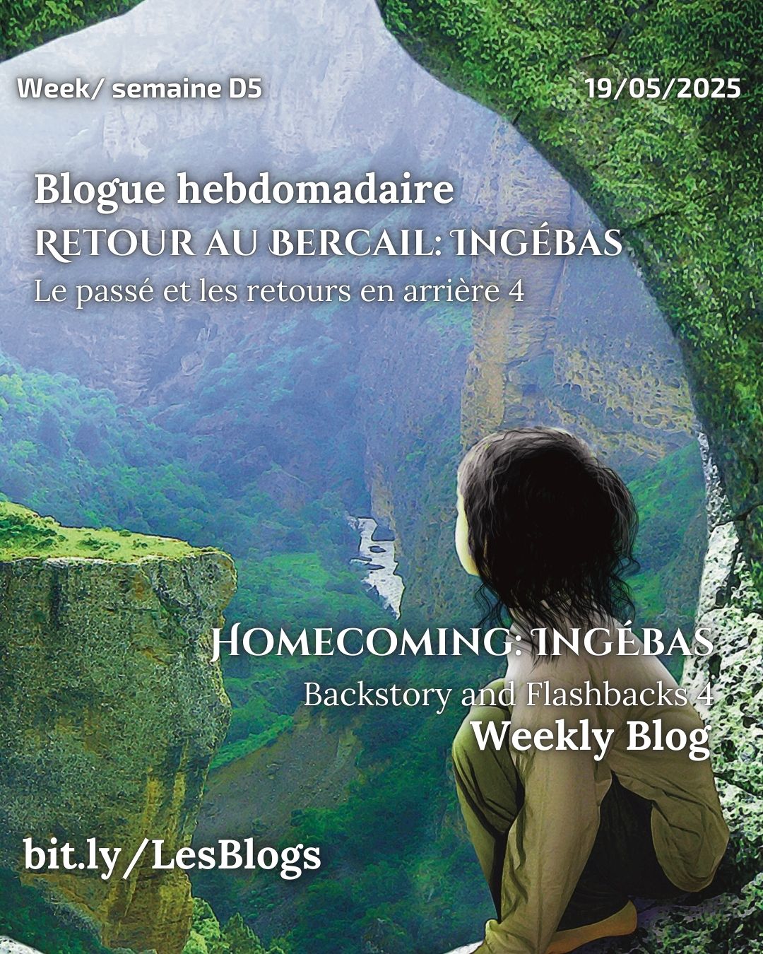 The blog is out! The anatomy of a novel, back to week D. Discover the writing process; follow the progress as I edit and translate Homecoming, a science fantasy novella from the Guardian-Child Series. Read the next excerpt from Heritage a science fiction novel from the Galactic Humanity series
bit.ly/LesBlogs
Le blog est là! L’anatomie d’un roman, retour de la semaine D. Découvrez le processus d’écriture, suivez la progression de la correction et de la traduction Retour au bercail, une science fantasy de la série de l’Enfant Gardien. Lisez la suite de l’extrait de Héritage, un roman de science-fiction de la série Humanité Galactique
#abalabee #ancilians #sciencefantasy #fictionblogs #blogfiction