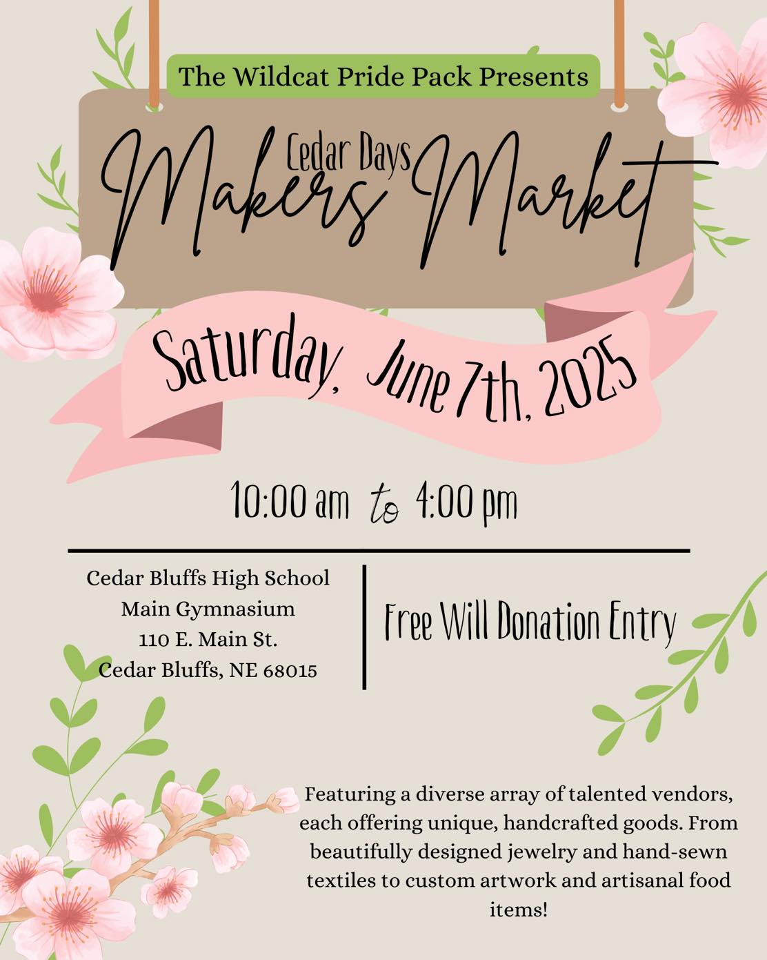 Just about two weeks to go - June 7th. Come join us at Cedar Days Makers Market! Shop our products and all the other vendors at this fun family friendly event ☀️