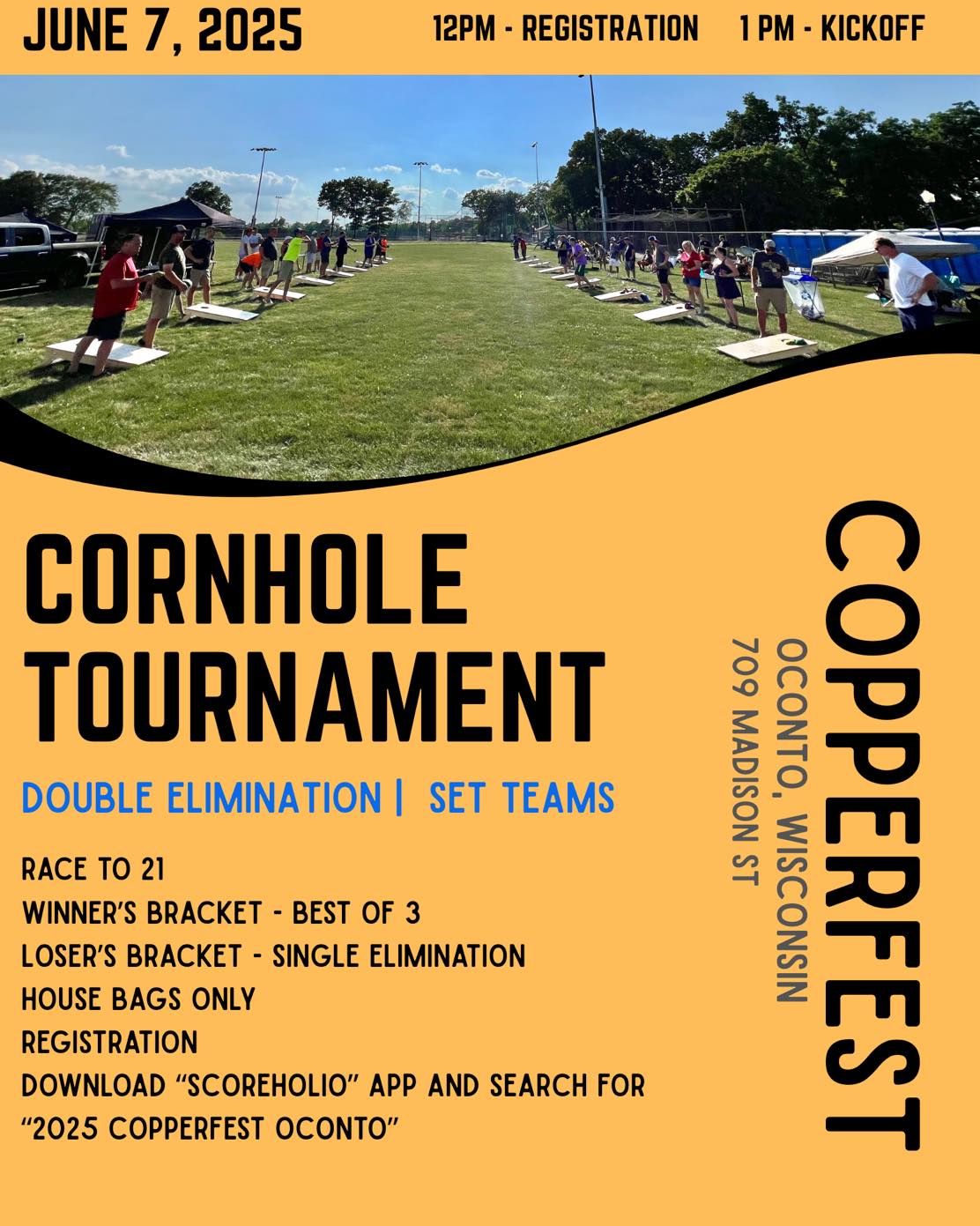 Sign up at Scoreholio or email info@wiscobaggin.com and we’ll sign you up.