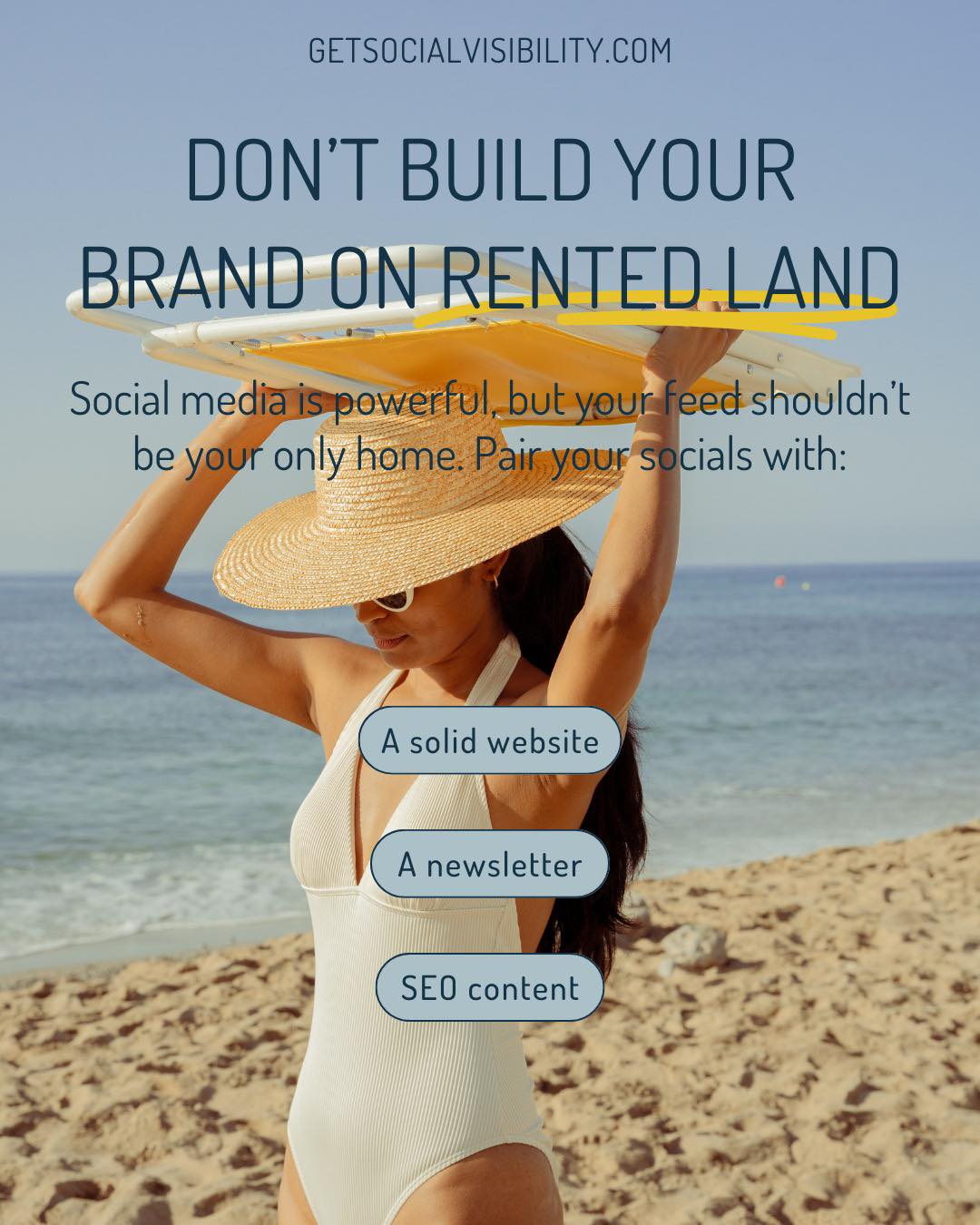 Your Instagram isn’t your business—it’s your billboard.
⚠️ One algorithm tweak and boom—your reach vanishes.
That’s why smart brands build:
🖥️ A website
📬 A newsletter
🔍 SEO content
Build a home, not just a feed.