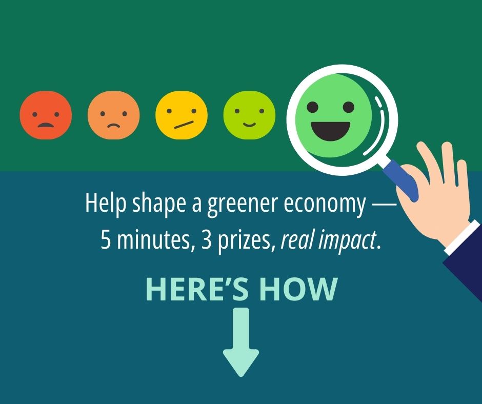 🌱 Business owners + leaders! We want to hear from YOU. What does a sustainable future look like for your business—and what support do you#sustainablebusiness
Takes less than 5 mins & you'll be entered for a chance to win $300 to a local restaurant.
Take our short survey and help shape the future of our region’s green economy.
💬 Link in b1o to share your voice!
#greeneconomy #greeneconomysouthgeorgianbay #sustainableeconomy #southgeorgianbay #collingwood #climateaction #greenbusiness #sustainablebusiness