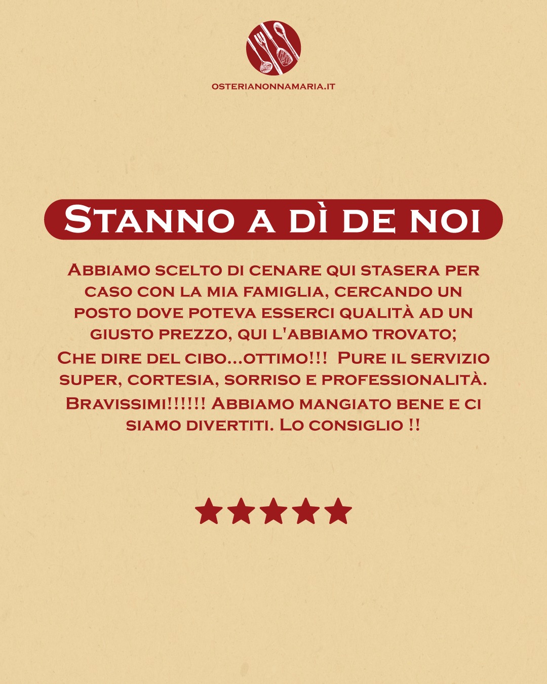 Nonna Maria sarebbe orgogliosa de’ noi.
Passa in Osteria e te faremo sentì a Roma.
📍 Via Roma 82/via Masuccio Salernitano 77, 84100 Salerno SA
📍 Corso Umberto I 61, 84013 Cava de' Tirreni SA
Visita il nostro sito: www.osterianonnamaria.it
#osterianonnamaria #cucinaromana #roma #cucinaitaliana #pasta #carbonara #instafood #italia #amatriciana #cucinatradizionale #cacioepepe #cena #osteriaromana #tradizione #ciboitaliano #foodpic #guanciale #gricia #cucinare #cucinacreativa #gusto #ilovepasta #foodstagram #pecorino #handmade #foodtime #piatto