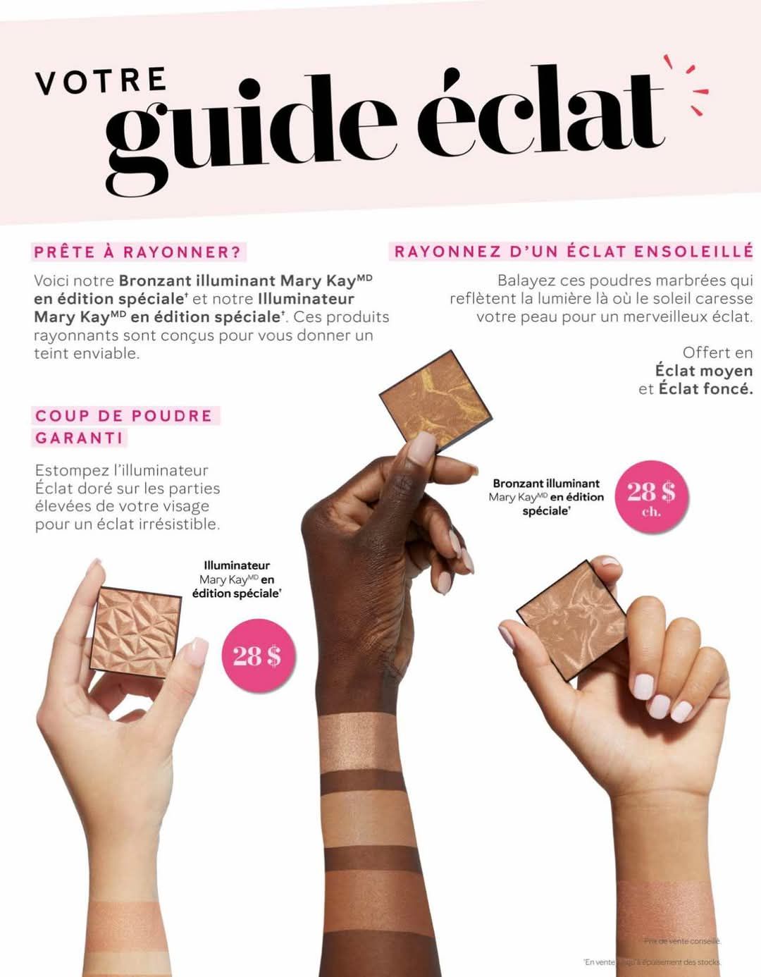 Ohhhhh que j'étais triste de ne pas avoir pu mettre la main sur les bronzer 😁 ça part super vite quand ça sort, tu veux le tien écris "bronzer" 😁