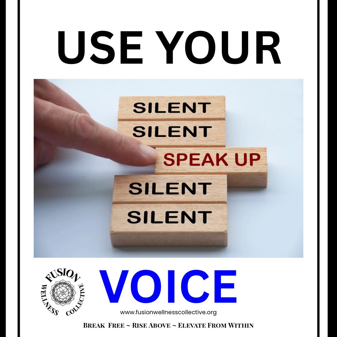 Using your voice can be the most terrifying and paralyzing thing to do!
I used to be so scared just to even ask for a basic needs and things like; what time is it or can I use the restroom, I need some time to myself every word would just make my throat quiver and shake.
Also not being able to use my voice really enabled me to not set boundaries to not speak up about the things I liked and didn’t like and asking questions was out of the picture because I didn’t want to seem foolish or to be shut down by the people around me.
It made it hard for me to say "NO" without feeling this immense guilt or crippling sensation that I had done something wrong just by speaking and I didn’t want to deal with the consequences or repercussions of how someone else in my life viewed or analyzed what I said or degrade it.
It made me not want to speak and keep everything to myself and that brought more damage than anything.
YOU ARE FREE TO SPEAK
Your voice is apart of who you are and shouldn't be shunned!
Remember to always come from a place of love and light!
How have you felt silenced?
XOXO Sunshine
#FusionWellnessCollective #BreakFree #RiseAbove #ElevateFromWithin #NonProfit #501c3 #HealingJourney #FindYourTribe #slowdown #speaknow