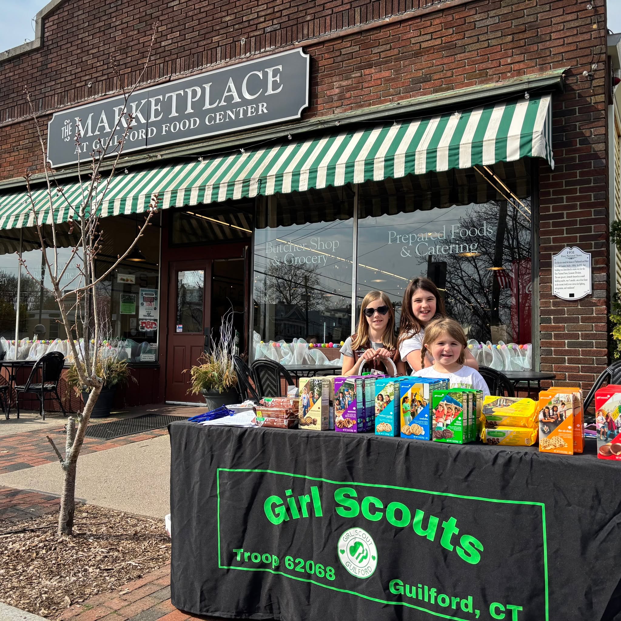 Girl Scout Troop 62068 will be outside The Marketplace tabling until about 2:30pm today, so be sure to stop by & fill those cravings!
#themarketplaceguilford #thisisguilford #ctshoreline #localfirst #girlscouts #cookies