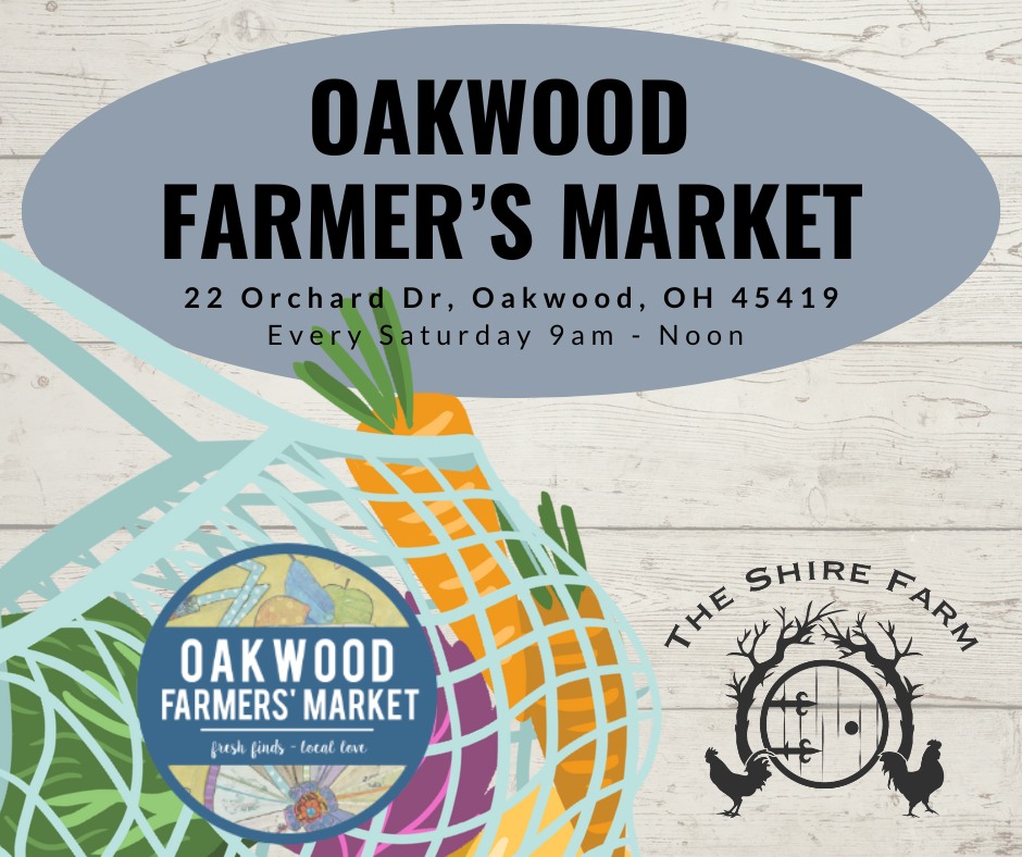 Oakwood Farmers' Market is back this weekend!! We look forward to seeing you there ❤
#oakwoodfarmersmarket #oakwoodohio
#knowwhereyourfoodcomesfrom #knowyourfarmer #growninohio #grassfed #pasturedeggs #supportlocalbusiness #sustainablefarming #supportsmallfarms