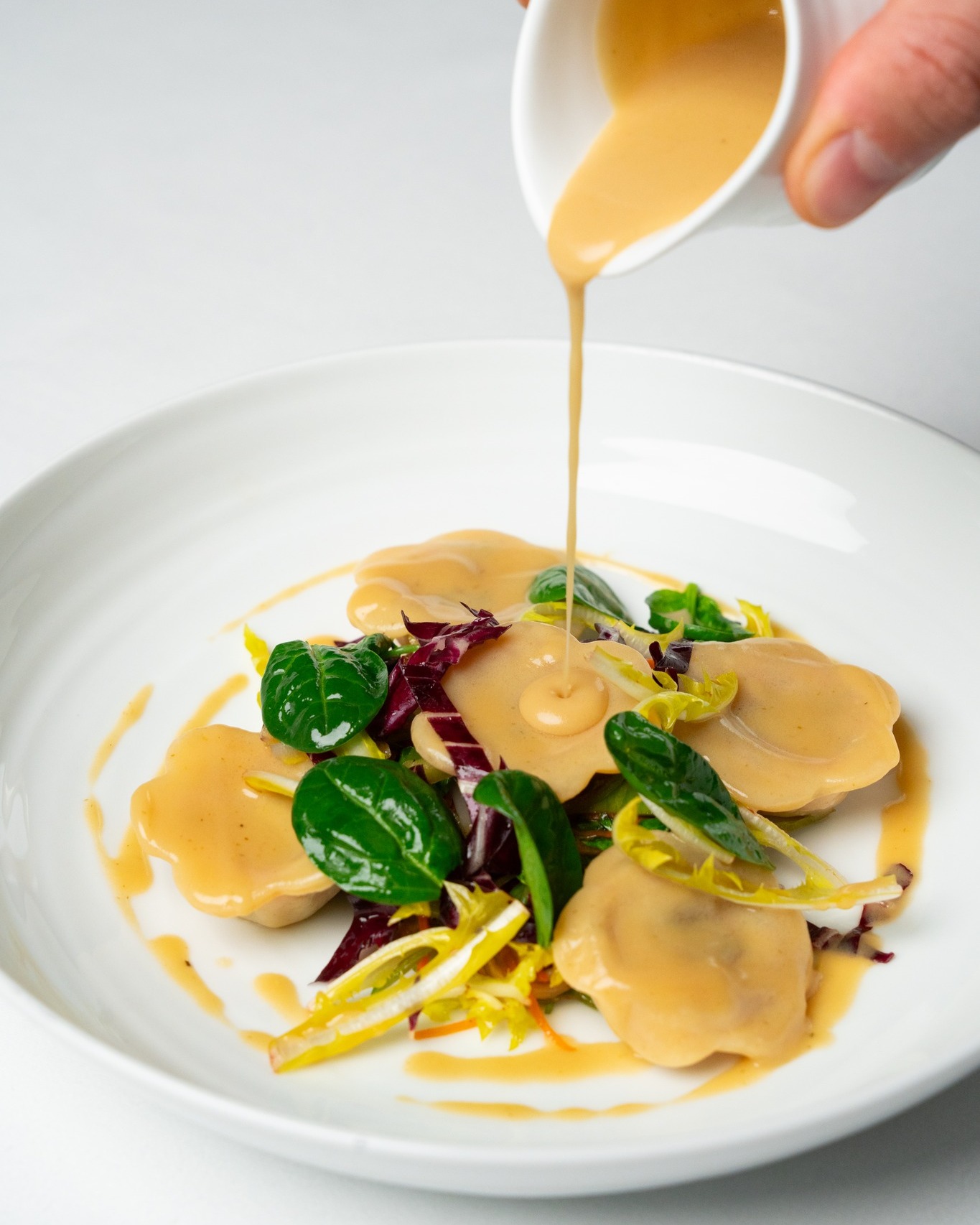 Refinement redefined, scallop ravioli paired with the subtle sweetness of pear and celeriac.
For more information and bookings, please visit pierresdubai.com or call us at +971 52 898 8491
#Pierresdubai #gaultmillauuae #DubaiDining #DubaiFoodies #MichelinStar #michelinguide #uae #LuxuryDining #FrenchCuisine #DubaiRestaurants #PierreGagnaire #FineDiningDubai #DubaiNightlife #DubaiTerrace #GastronomyDubai #FoodArt