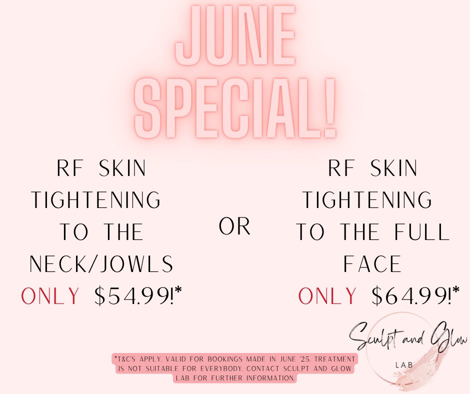 🥳June Special!🥳
This special is definitely @sculptandglowlabs most popular treatment, and one my of my most favourite treatments to provide! 🫶
1x treatment of RF Skin Tightening to the neck/jowls ONLY $54.99!*
OR
1x treatment of RF Skin Tightening to the full face ONLY $64.99!*
You can book and prepay for as many treatments as you wish! Bookings can roll over into following months! #afterpay is available in-clinic! 👏
Curious about our favourite treatment? Contact us NOW for further information 😁
Why choose @sculptandglowlab?
✅Experienced & fully qualified nurse-led clinic, using specialised techniques with proven results!
✅State of the art devices used as we don't skimp on quality
✅Individual treatment plans to achieve your desired results
✅FREE consultations
✅Monthly specials
✅Comfortable, non-judgemental clinic
✅230+ ⭐️⭐️⭐️⭐️⭐️ reviews
The important stuff 😏
*T&C's apply. Valid for bookings made in June '25. Bookings can roll over into following months. Treatment isn't for everybody. Contact @sculptandglowlab for further information. #afterpay terms and conditions apply.
.
.
#junespecial #perthbeautydeals #bodysculptingspecialistperth #rfskintighteningperth #noninvasivefacelift #jowllift #laxskintreatment #slimlux #collagen #agingskintreatment #sculptandglowlab