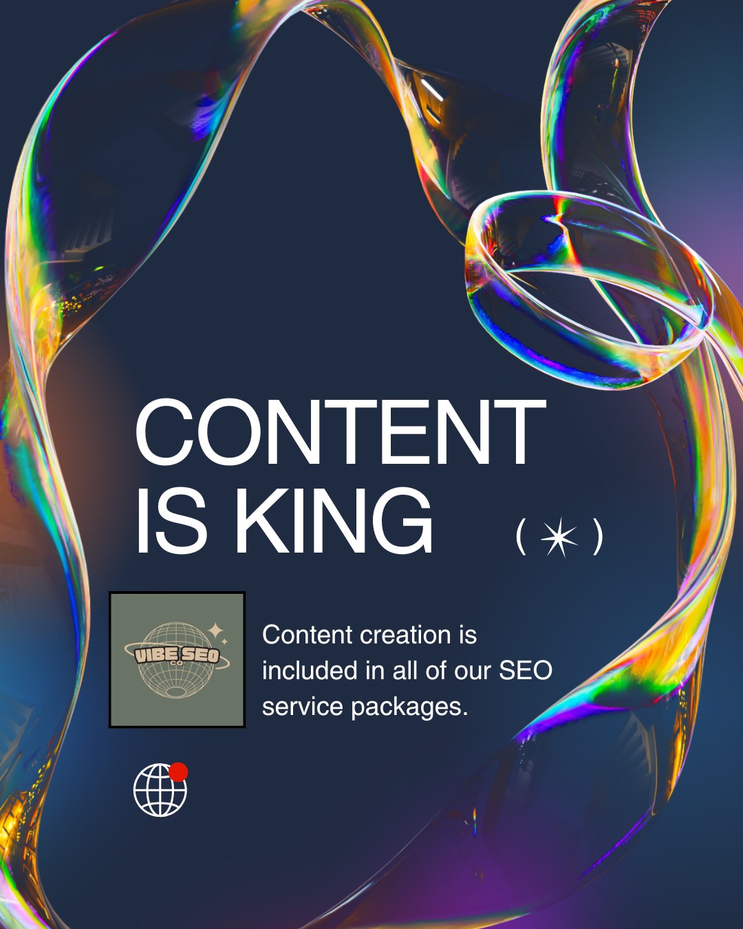 Elevate your brand's online presence with Vibe SEO Co. Our tailored content creation services engage your audience and drive results, whether you're a small business or a large corporation. Start today and watch your brand flourish! #ContentCreation #SEOExperts #DigitalMarketing #BrandGrowth