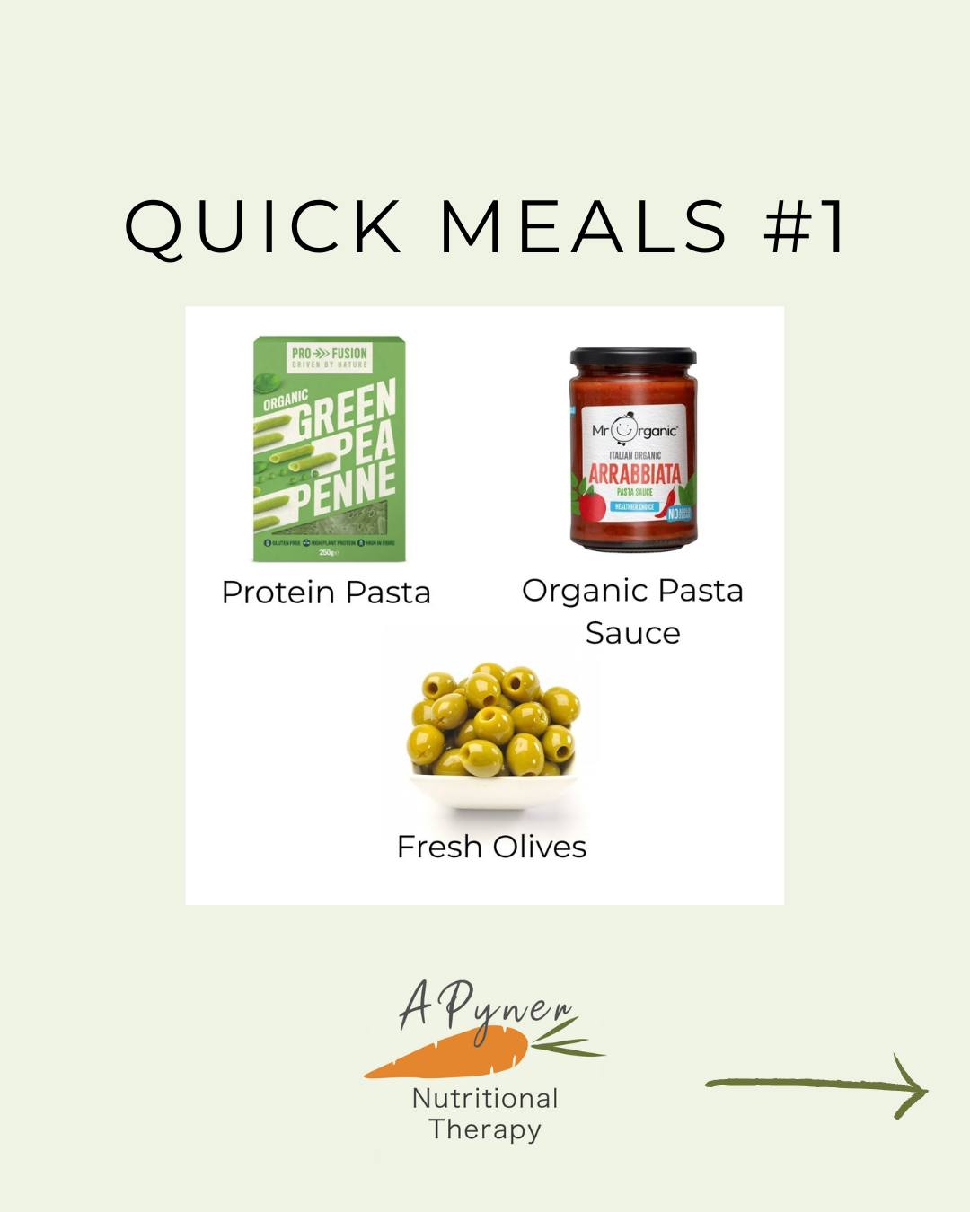 Nutritious and well balanced meals don't have to be complicated. Try keeping some of these items in stock so you always have something quick and easy to make when you are in a rush. Found this helpful? Let me know and I can share more quick meal ideas. #nutritionist #nutritionaltherapy #quickmeals