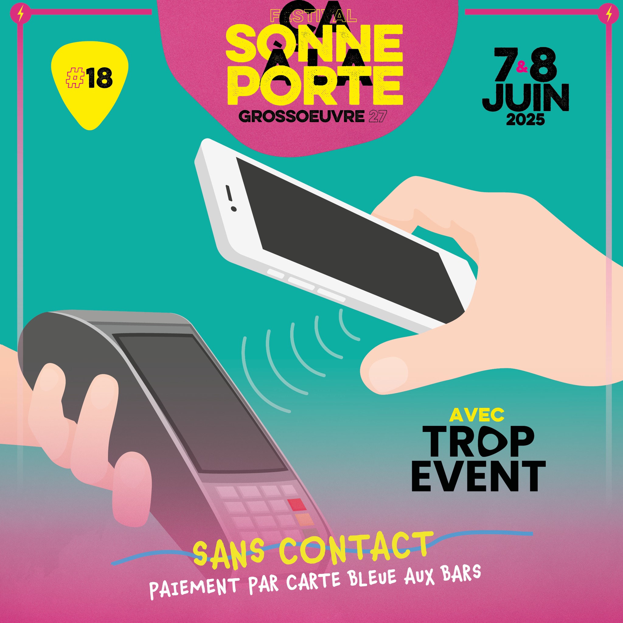 💳 PAIEMENT SANS CONTACT 💳
Comme l’an dernier, tous les bars du festival seront équipés pour le paiement par carte bleue, avec une préférence pour le sans contact, plus rapide et plus pratique !
👉 Cette solution est mise en place en partenariat avec @tropevent, une entreprise locale.
💶 Pour les amoureux du cash, rendez-vous à la banque du festival pour échanger vos espèces contre des jetons.
📍 Ça se passe les 7 & 8 juin 2025 à Grossoeuvre
🎉 Pour la 18e édition du festival… toujours 100% GRATUIT !
☀️ Infos et playlists officielles du festival sur https://linktr.ee/csalp
#Festival #musique #eure #grossoeuvre