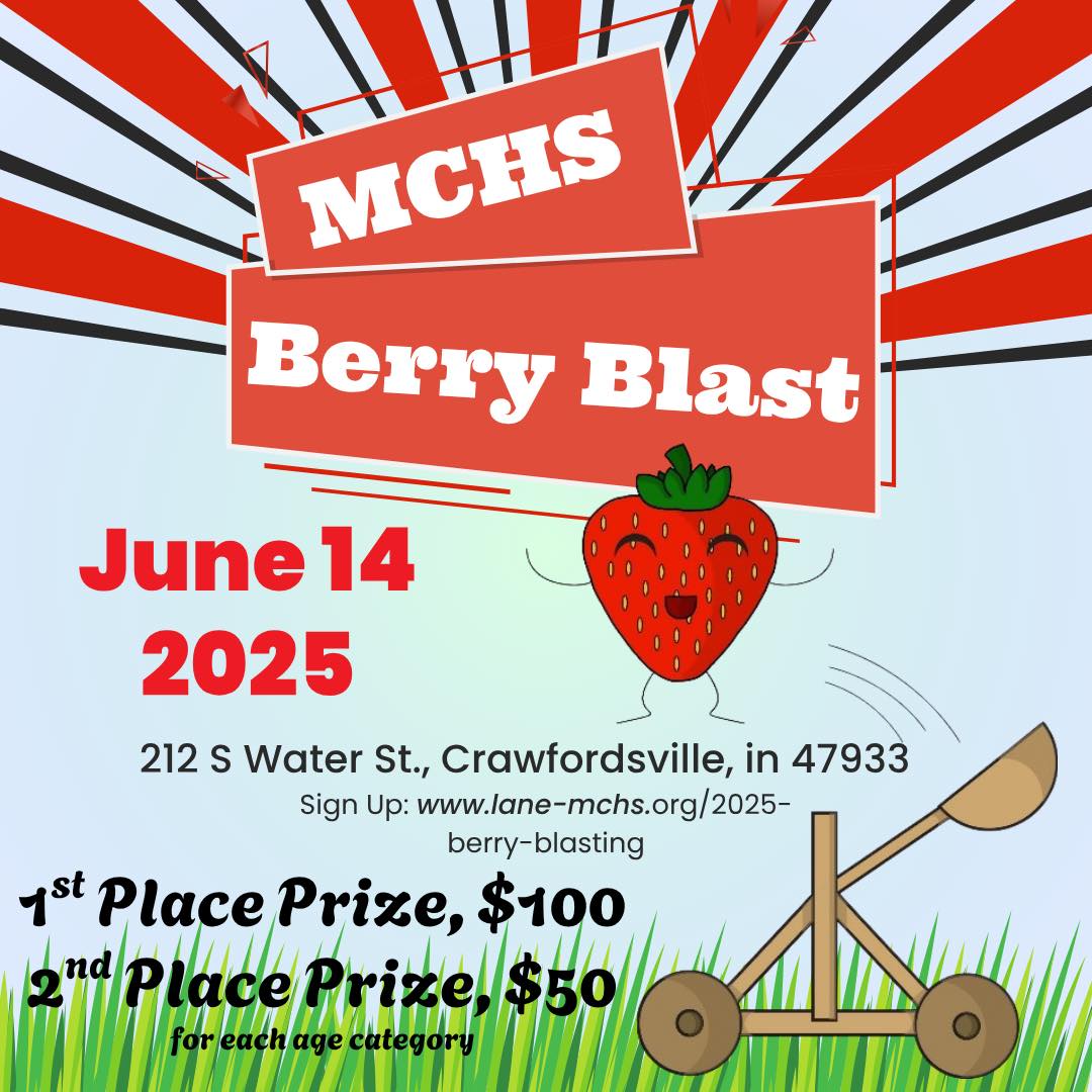 Sign up for our very first Berry Blast!! This is a catapult building competition, taking place on our grounds during this year’s Strawberry Festival! Look online at www.lane-mchs.org/2025-berry-blasting for details, rules and to sign up! 💥🍓