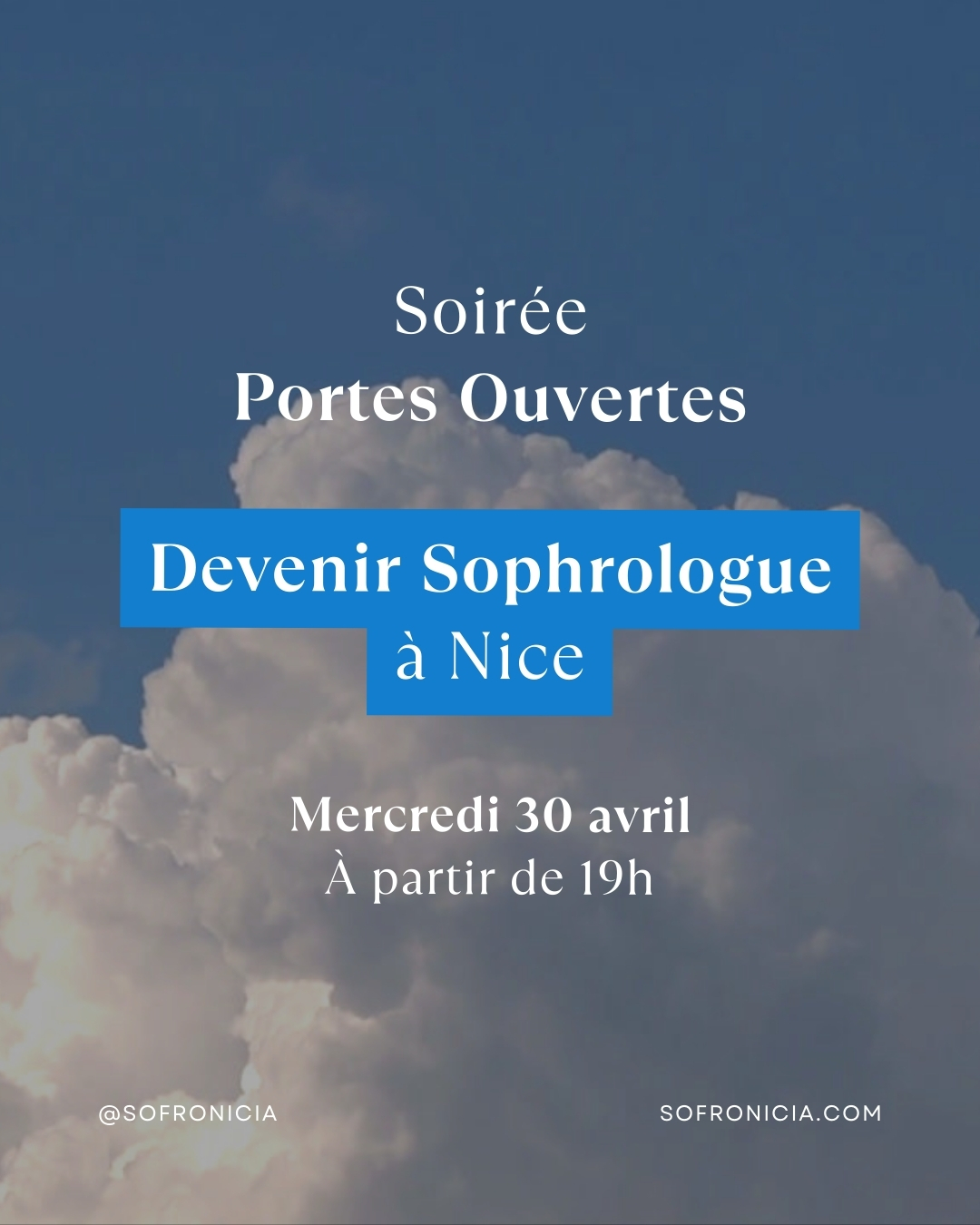 Soirée portes ouvertes chez Sofronicia !
Vous souhaitez découvrir le monde de la sophrologie et explorer les dessous d'une carrière passionnante ? Rejoignez-nous pour une nouvelle soirée portes ouvertes, le mercredi 30 avril à partir de 19h dans nos locaux à Saint-Laurent-du-Var !
✨ Pourquoi venir ?
- Rencontrez notre équipe pédagogique : Échangez avec nos formateurs passionnés et expérimentés.
- Découvrez notre formation : Informez-vous sur le parcours pour devenir sophrologue et les méthodes que nous enseignons.
- Posez toutes vos questions : Profitez d’un moment convivial et privilégié pour obtenir des réponses à toutes vos interrogations.
- Intégrez la formation : Saisissez l'occasion de vous inscrire à notre formation en formule semaine qui démarre en mai.
📅 Mercredi 30 avril
🕖 À partir de 19h
📍 École Sofronicia, 40 boulevard Jean Ossola, Saint-Laurent-du-Var
💬 Événement gratuit et ouvert à tous
Ne manquez pas cette occasion unique de découvrir les dessous d'une nouvelle carrière passionnante.
🔶 Inscription obligatoire, places limitées 🔶
📧 ecole@sofronicia.com
📞 06 84 70 51 29
🖥️ www.sofronicia.com
#formationsophrologie #sophrologiecaycedienne #sofronicia #formationsophrologue #devenirsophrologue #sophrologie #sophrologue #bienetre