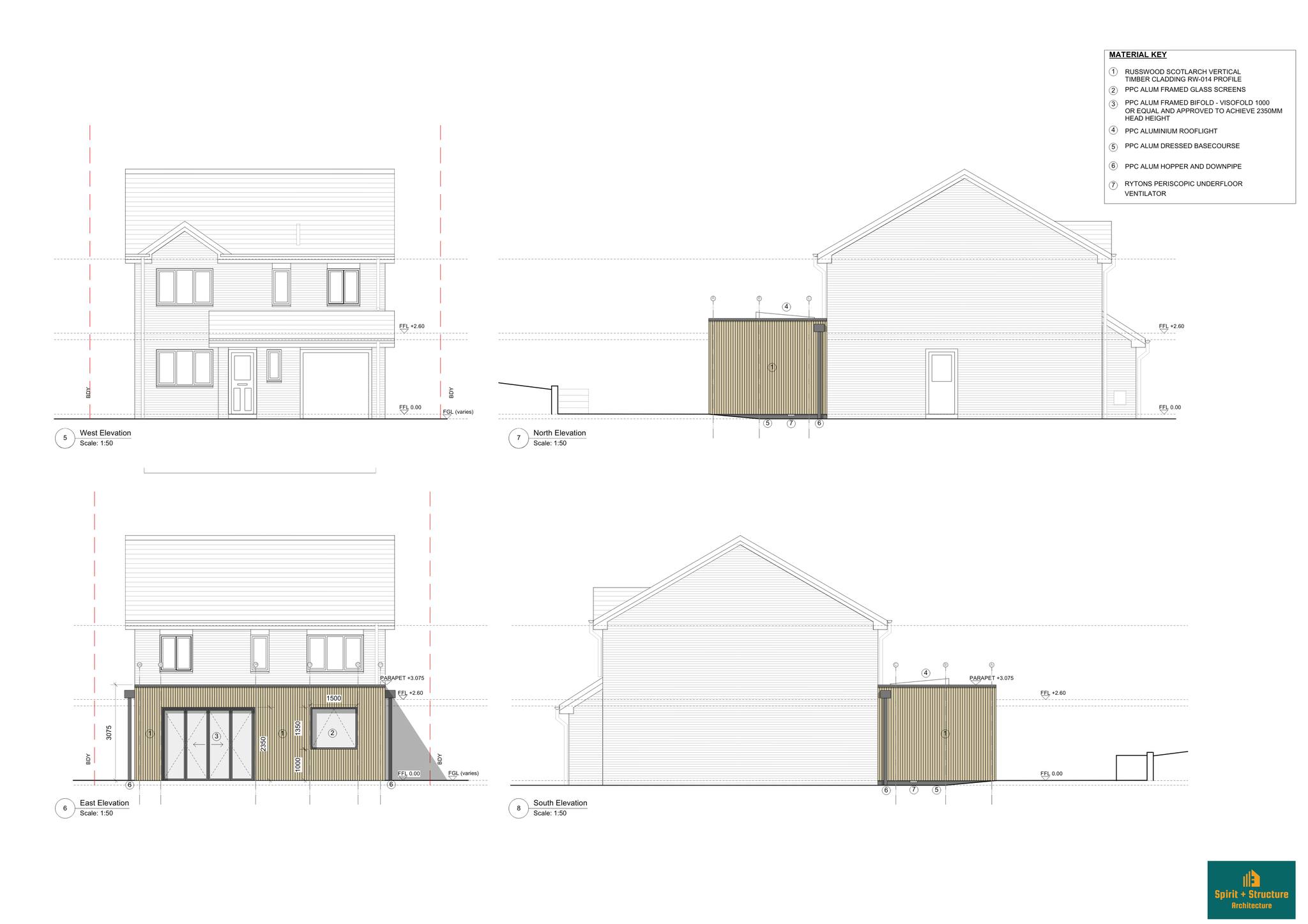 Warrant Bound: A Warm and Modern Extension in Lesmahagow
We’re delighted to have submitted this elegant rear extension for Building Warrant approval last week — the next key step in bringing a thoughtfully crafted family space to life in Lesmahagow.
This design is all about quiet sophistication — natural textures, clean lines, and a seamless relationship between home and garden. Clad in Russwood Scotlarch with carefully positioned glazing and crisp aluminium detailing, the new space creates a sense of calm, warmth, and timelessness.
Our clients have been a true pleasure to work with: deeply engaged, design-aware, and committed to making every decision count. Their clarity and creativity have helped shape something beautifully considered — and we can’t wait to see it realised.
Inside, the extension will open up to a stunning kitchen, dining and living space, filled with light and layered materials. But we’re saving that for next week… 👀
📸 Internal visuals dropping next week — and we promise they’re worth the wait.
💬 Thinking of transforming your own home?
Drop us a message or visit spiritstructurearchitecture.com to get started.
#SpiritStructureArchitecture #WarrantSubmission #TimberCladExtension #Russwood #ModernScottishHomes #ArchitectureInScotland #DesignWithPurpose #LesmahagowArchitecture #SouthLanarkshireHomes #ThoughtfulDesign #ClientCollaboration #ArchitectureThatListens #FlatRoofExtension #GardenDesignIntegration #ComingSoon