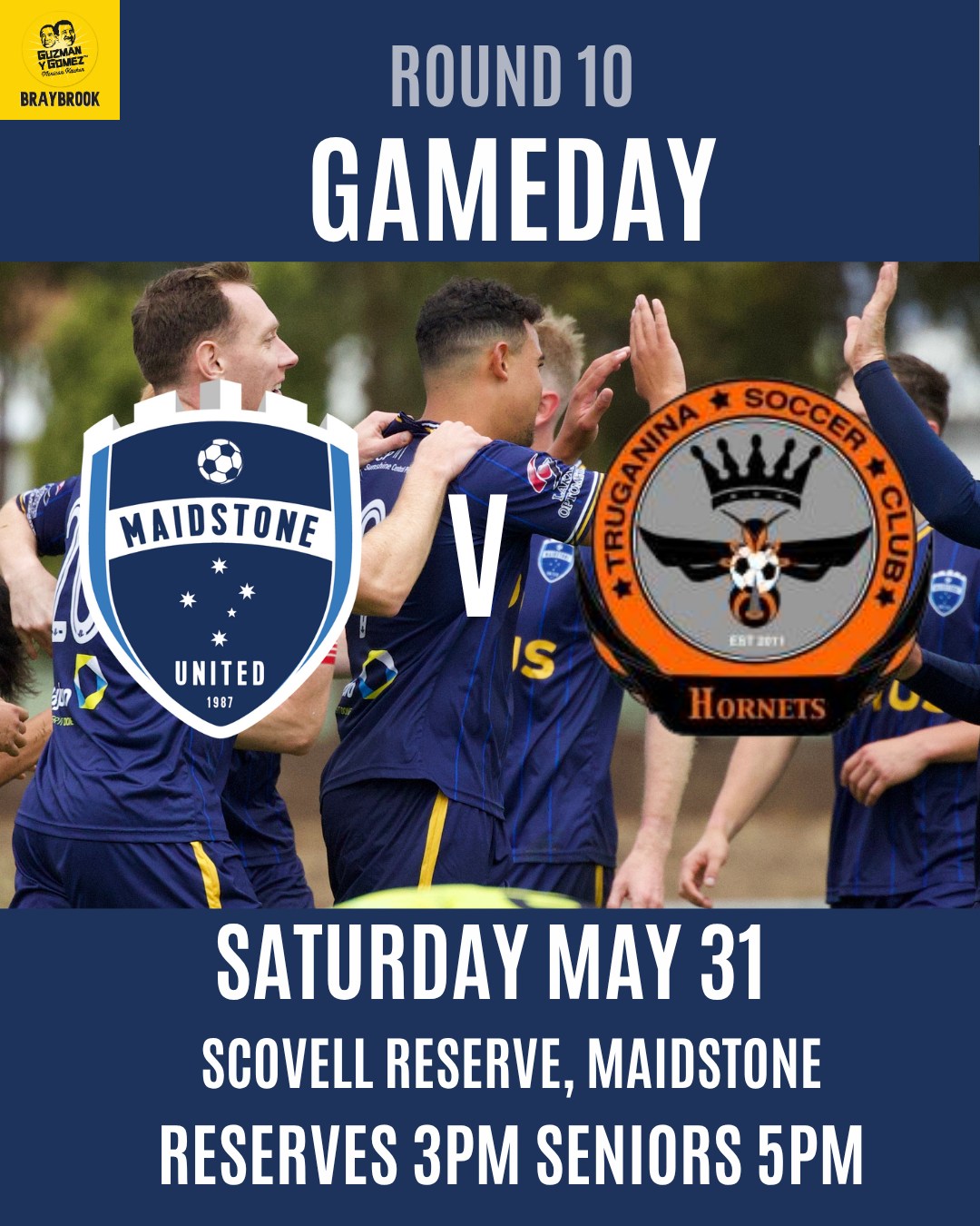 We're home again this week against Truganina! ⚽
Saturday is also a milestone occasion for the club, as for the first time ever a junior player is in one of our senior teams!
Reserves kickoff at 3pm followed by Seniors at 5pm, we will also be showing the A-League Grand Final at 7:40pm!