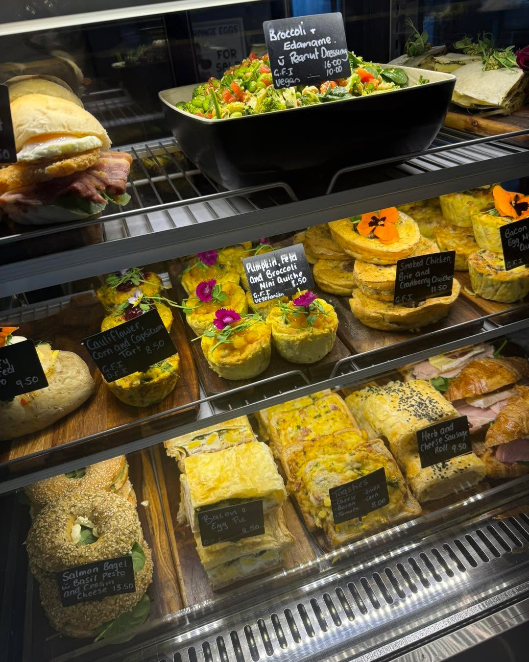 Cabinet looking enticing and fresh #cafeambience #gore #healthylifestyle