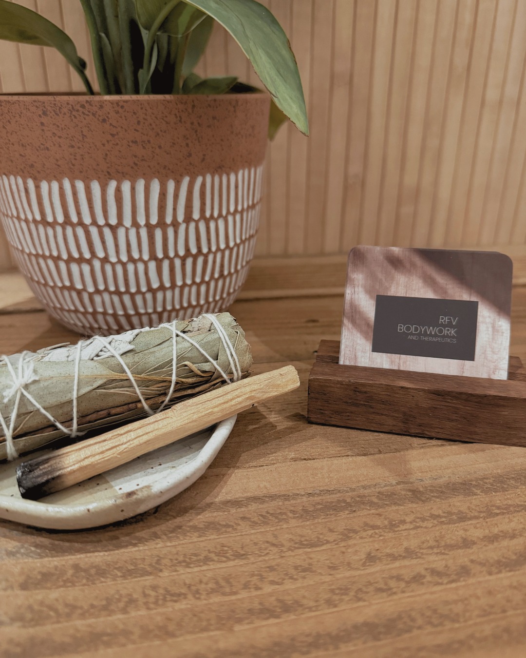 Not just décor. Not just ritual.
These elements are part of how we speak to the body without words.
🌿 A sprig of sage. A piece of palo santo. A pause before your session begins.
At RFV Bodywork and Therapeutics, we create experiences that start the moment you arrive—not just when the work begins on the table. Every sensory detail is here to help your system exhale, recalibrate, and feel safe.
Because true healing isn’t clinical, it’s personal. It’s grounded. It’s felt.
#nervoussystemcare #healingthroughritual #rfvbodywork #sensoryhealing #embodiedwellness #traumainformedtouch #holisticbodywork #ritualasmedicine #wellnessspace #basaltcolorado