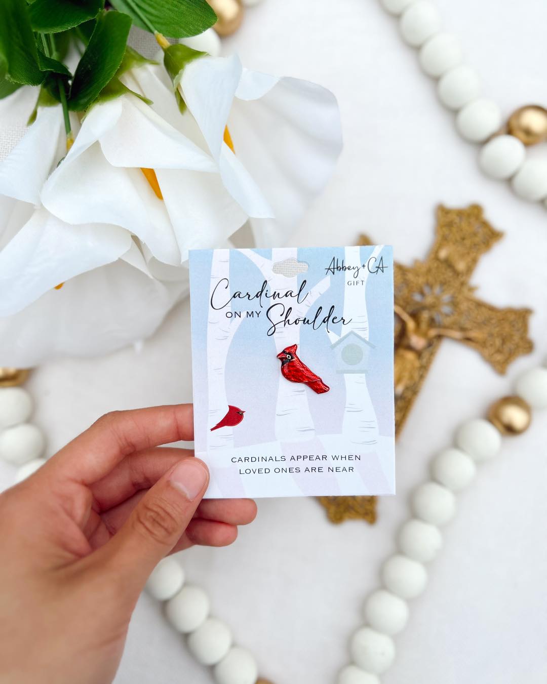 Just a few little trinkets to add to my collection ❤️
Cardinal On My Shoulder Lapel Pin $6
Don’t Drive Faster Than Your Angels Can Fly Rearview Mirror Angel $12.50
St. Christopher Truck Visor Clip $8
Linking quick links below 🔗