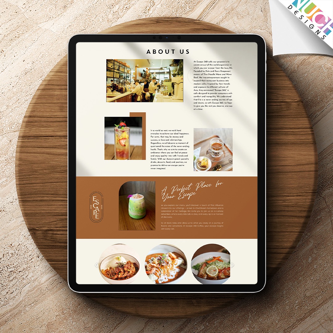 ✨ รวมผลงานออกเเบบ Website ของร้าน Escape 360 cafe, ผลงานออกเเบบ Sticker ของ ร้าน Bangkok 9 เเละผลงานออกเเบบ To Go Menu & Dinner Menu ของร้าน Neisha Thai Cuisine ค่ะ
🌐 Website Design
เราออกแบบเว็บไซต์เเบบ Custom Design ให้รองรับทุกขนาดหน้าจอ ไม่ว่าจะเป็น Desktop, Mobile หรือ iPad พร้อมฟีเจอร์ Order Online เพิ่มความสะดวกให้ลูกค้าค่ะ
📖 Menu Design
เราออกแบบเมนูเเบบ Custom Design ตามบรีฟของลูกค้า เพื่อให้เหมาะกับเอกลักษณ์ของร้านที่สุด เเละยังมีรูปเเบบที่หลากหลาย ทั้งเเบบ A3, Magazine, Bi-Fold, Tri-Fold, Menu Board เเละสามารถเลือกไซส์ได้ตามต้องการเลยนะคะ
✨ Nuch.Designs รับออกแบบเว็บไซต์ ออกแบบเมนูร้านอาหาร ออกแบบโลโก้ และงานกราฟิกทุกชนิด
✨ สนใจติดต่อสอบถามโดยตรงได้ที่
Contact: 214-663-1239
Line ID: @nuchdesigns
Email: info@nuchdesigns.com
Website: www.nuchdesigns.com
#ร้านอาหารไทยในอเมริกา #นุชดีไซน์ #nuchdesigns #ออกแบบเว็บไซต์ร้านอาหารไทยในอเมริกา #เว็บร้านอาหารไทยในอเมริกา #เว็บไซต์ร้านอาหารไทย #ออกแบบเมนูร้านอาหาร #ออกแบบเว็บร้านอาหาร #เมนูเครื่องดื่ม #SocialMedia #รับดูเเละSocialMedia #รับดูเเละSocialMediaสำหรับคนไทยในอเมริกา