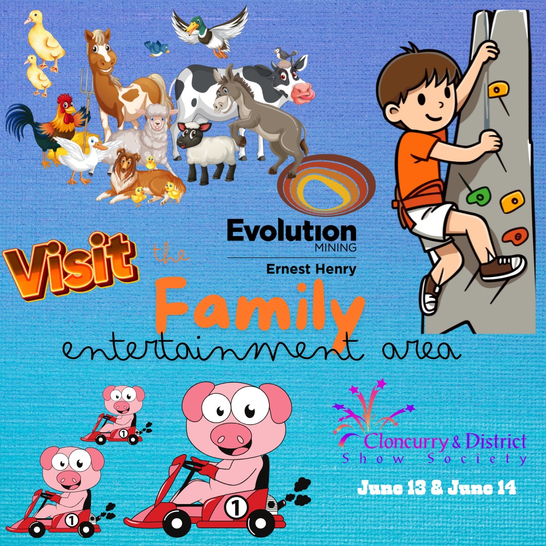 The Cloncurry & District Show is back and better than ever! This year, we're bringing even more excitement and entertainment for the whole family.
From thrilling rides and games to delicious food stalls, there's something for everyone. Watch the kids' faces light up as they enjoy the petting zoo, face painting, and interactive exhibits. Don't miss the exciting competitions showcasing local talent and creativity.
Bring your family and friends to experience the best of outback Queensland. Mark your calendars for June 13โ14, 2025, at the Cloncurry Showgrounds. It's the perfect way to spend quality time together and make lasting memories.
For more information and ticket details, visit cloncurryshow.com.au.
#CloncurryShow #FamilyFun #OutbackQueensland #CommunityEvent #ShowTime2025