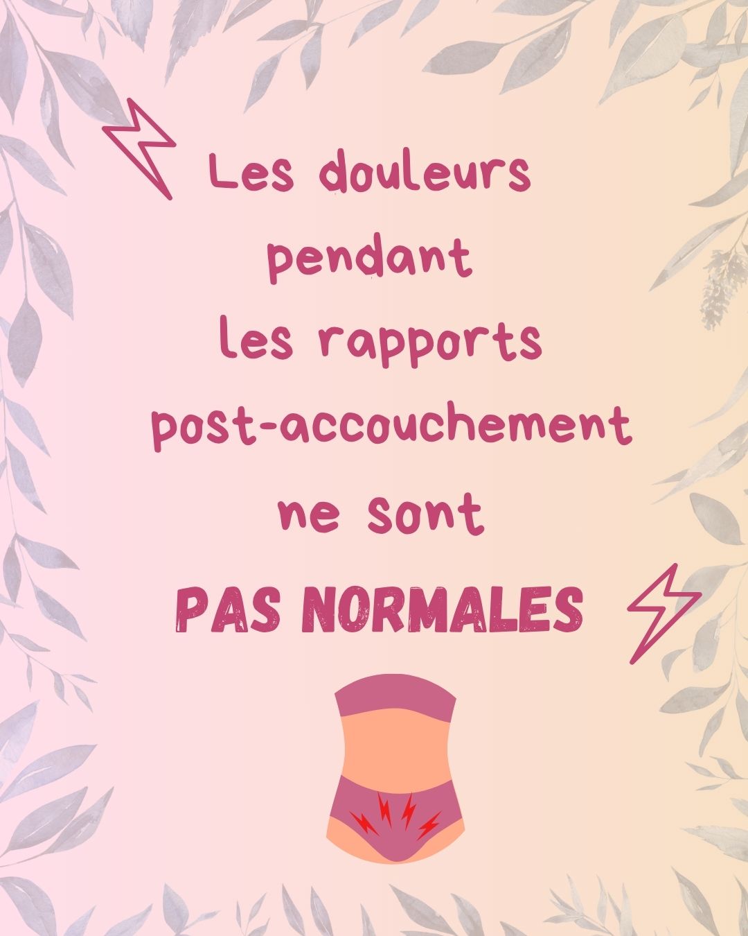 Dyspareunie, douleurs périnéales, sécheresse, inconfort : tu n’es pas seule.
Ces douleurs sont fréquentes après un accouchement… mais elles peuvent être traitées.
En consultation, on évalue ensemble ton périnée, ta posture, ton ressenti.
Et surtout : on agit pour restaurer ta santé intime, sans tabou.
#ostéopathe974 #perinatalité #kineperinatale #santefemme #reeducationpostnatale #kinespecialisée #douleurpostpartum #dyspareunie #kineperineale #santeintime #kine_marmay